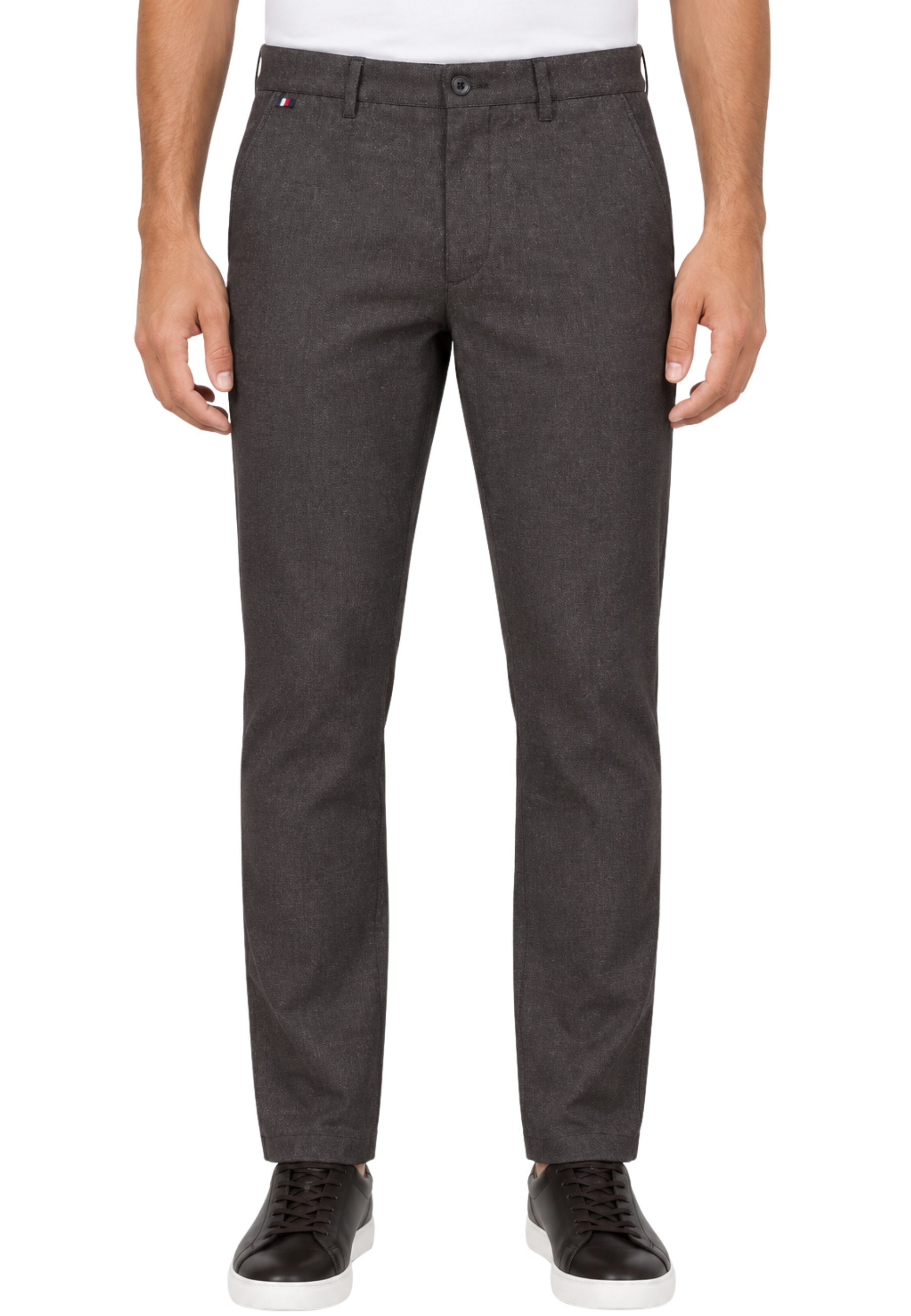 PANTALONI CHINO DRITTI UOMO MARRONE