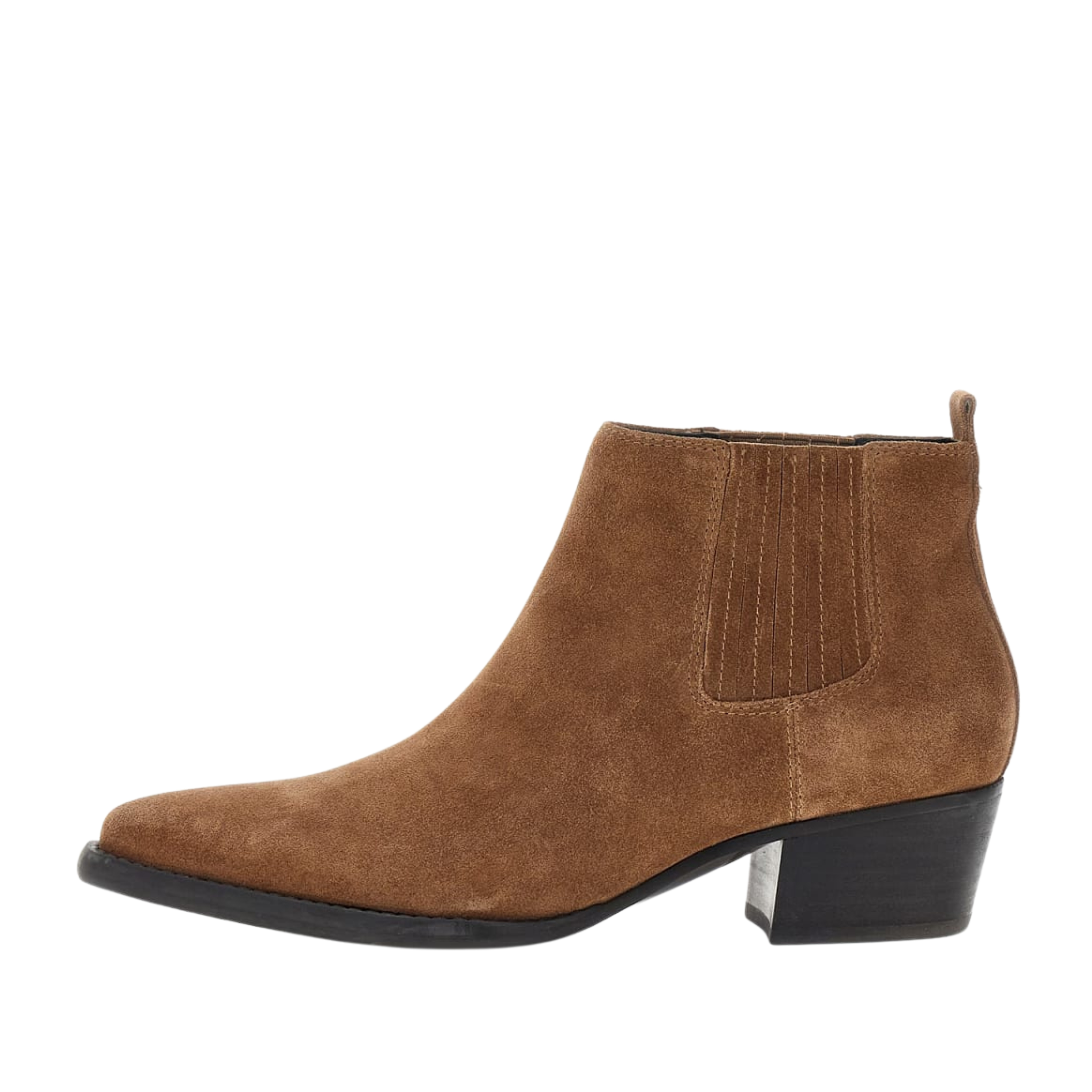 STIVALETTI TACCO BASSO FLTWYISUE10 WESTERN DONNA MARRONE