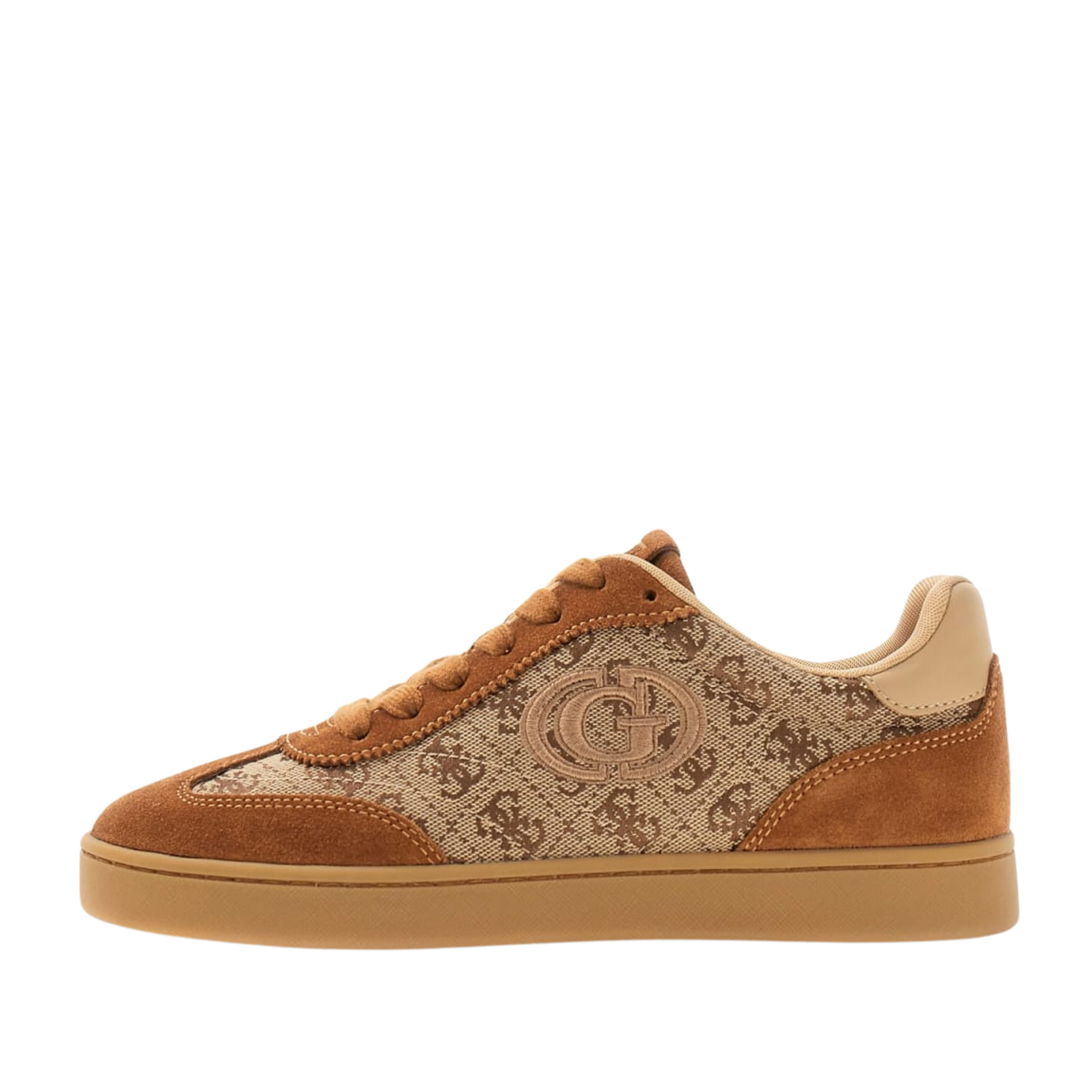 SNEAKERS BASSE FLTJACLEA12 JACQUARD LOGO 4G DONNA MARRONE