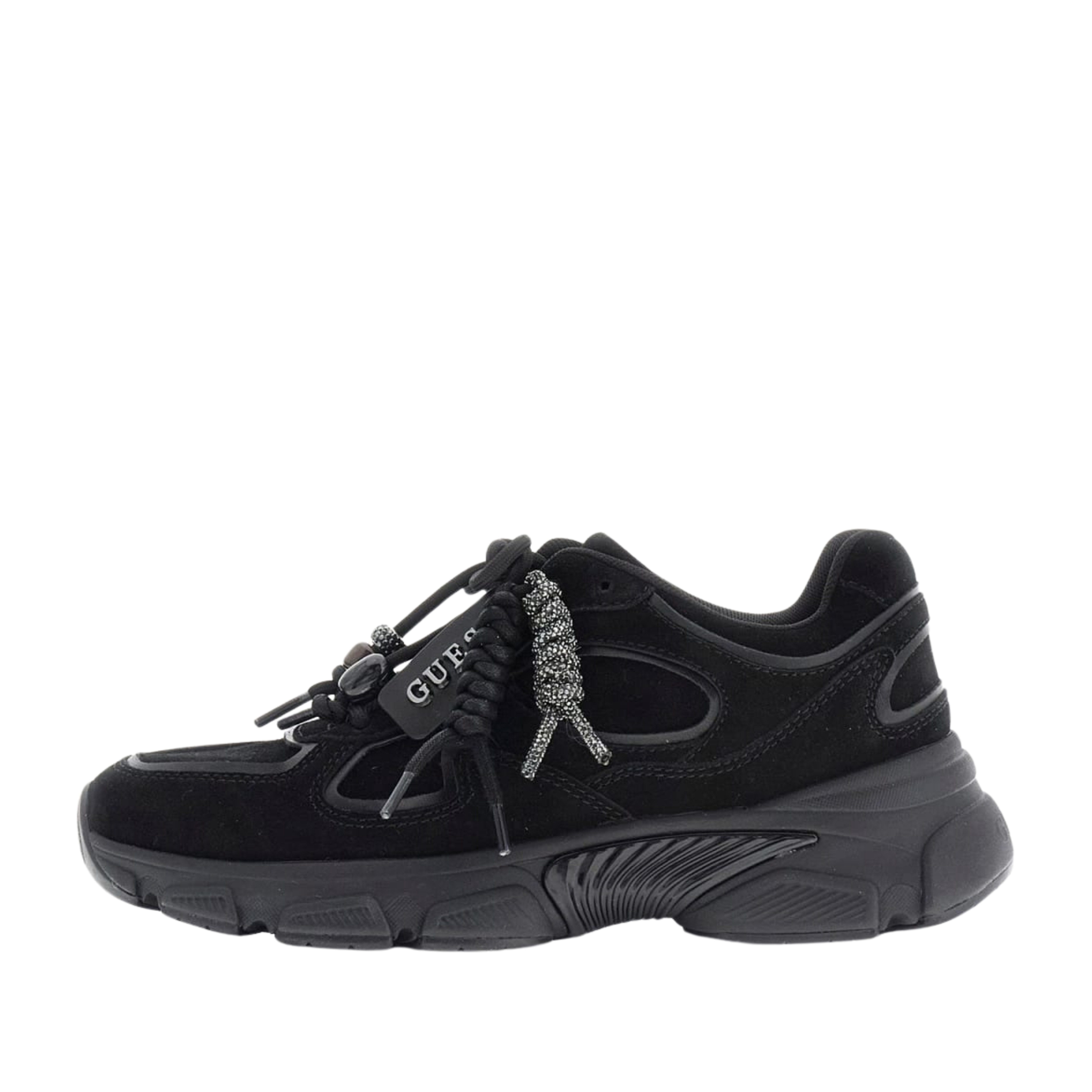 SNEAKERS PLATFORM FLFIRRSUE12 LACCI STRASS DONNA NERO