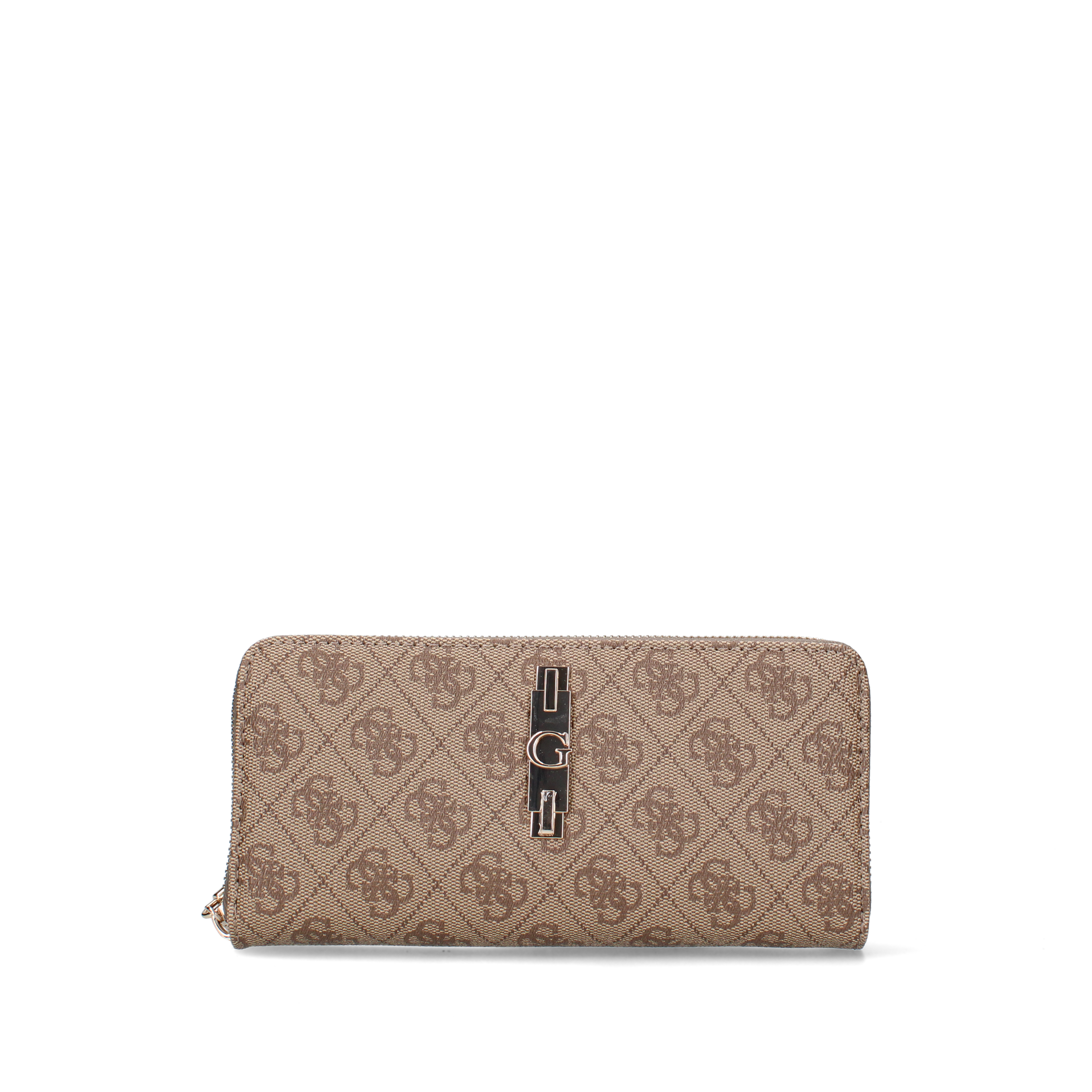 PORTAFOGLIO CON LOGO E LACCETTO DONNA BEIGE