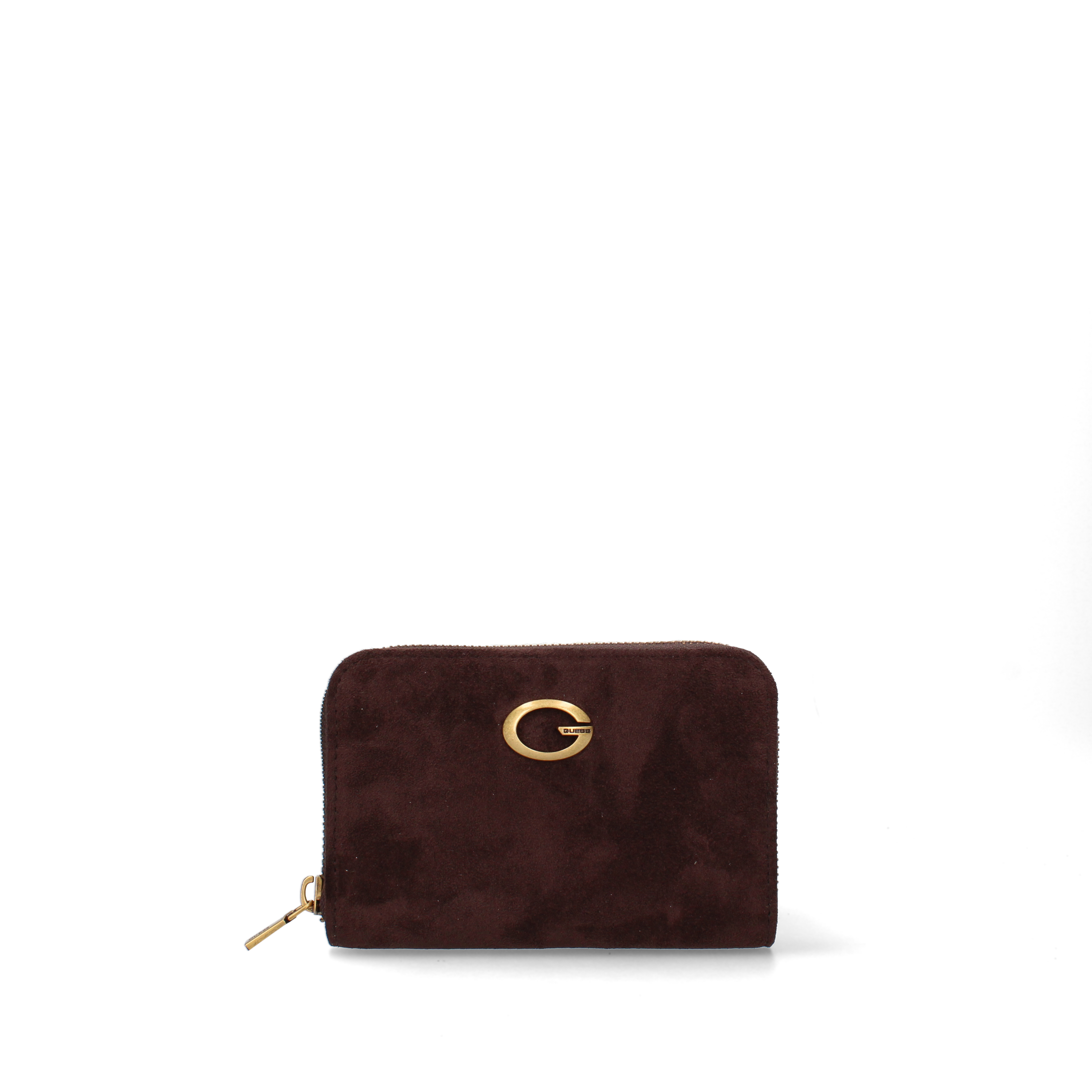 PORTAFOGLIO COMPATTO CON ZIP DONNA MARRONE