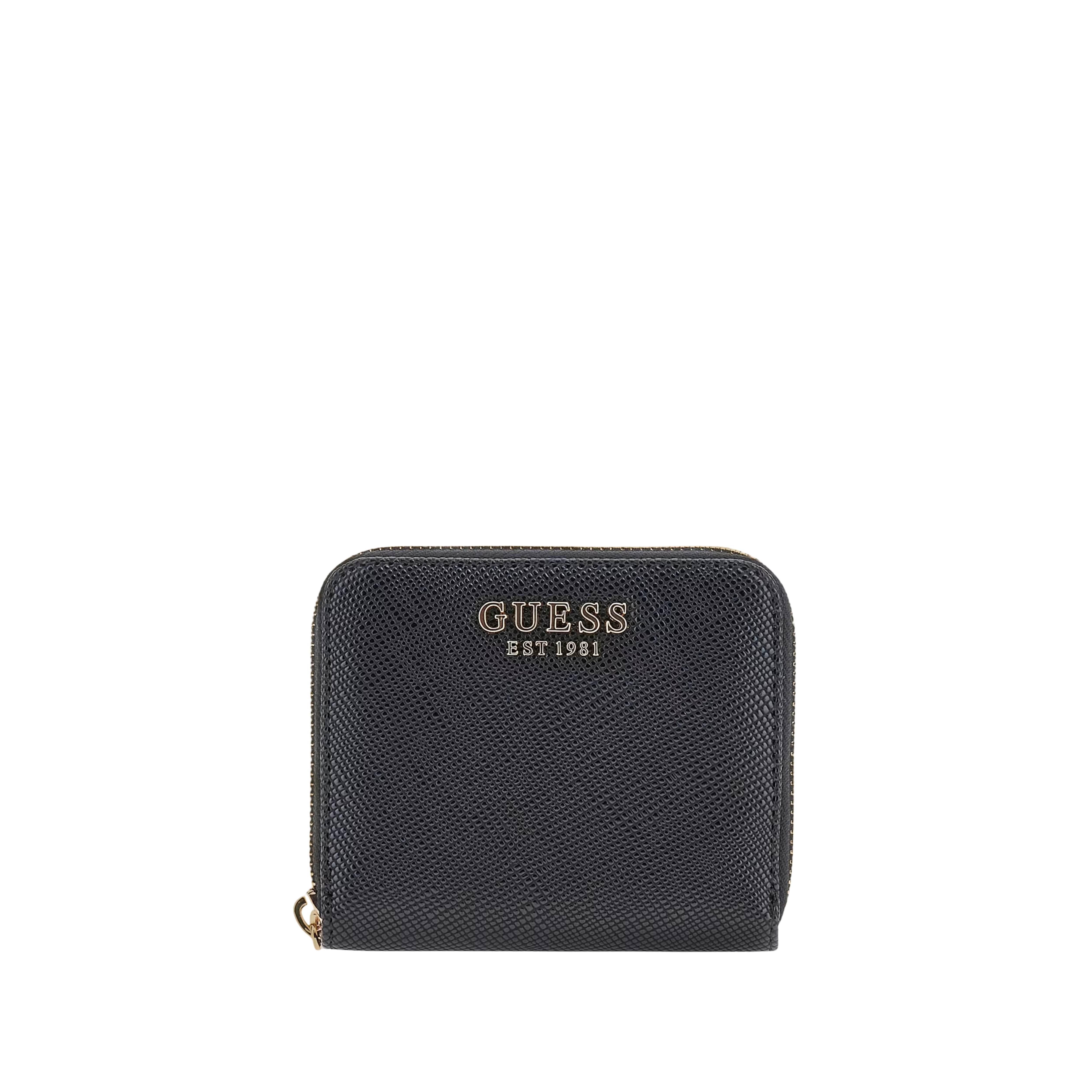 PORTAFOGLIO CON FINITURA TEXTURE DONNA NERO