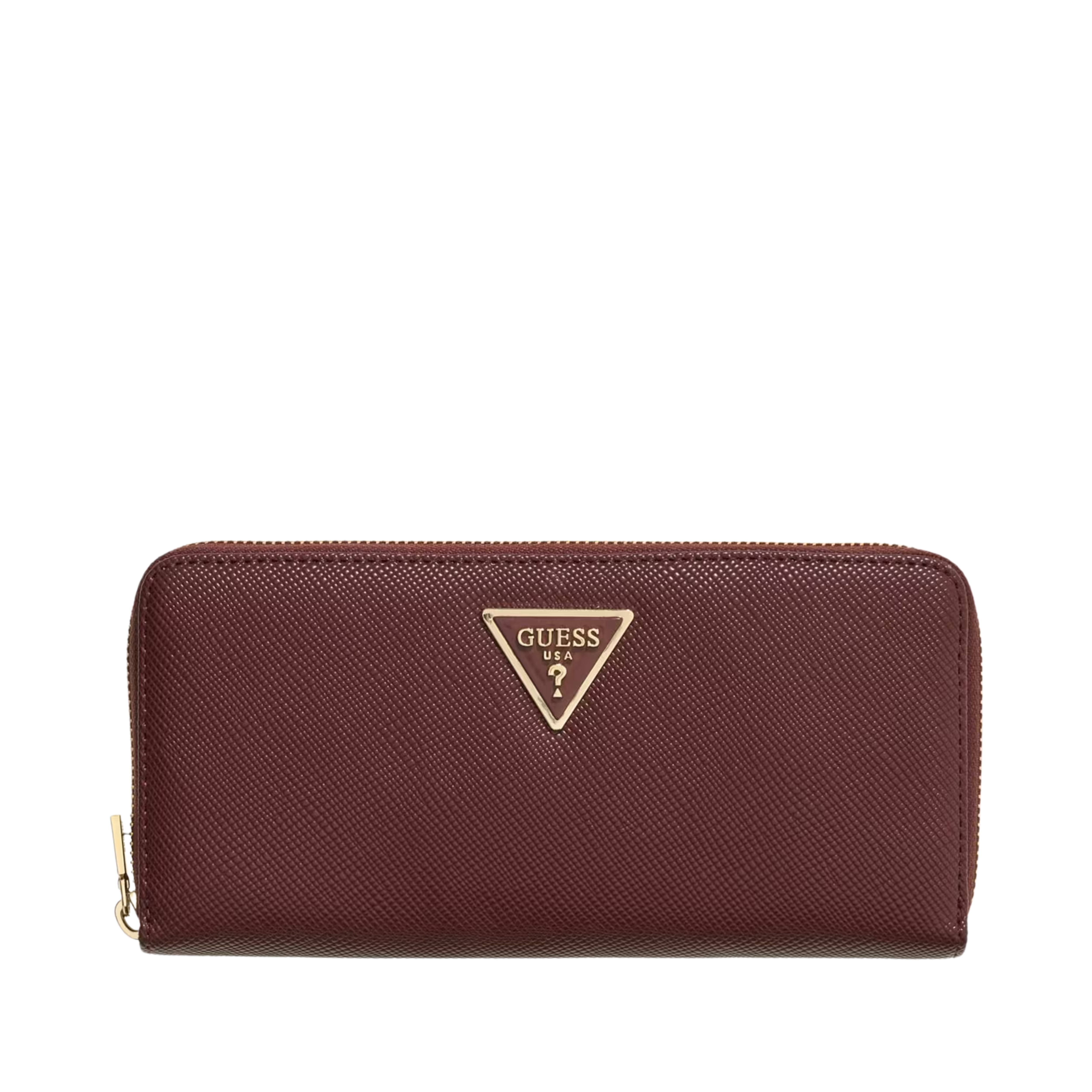 PORTAFOGLIO CON ZIP DONNA BORDEAUX