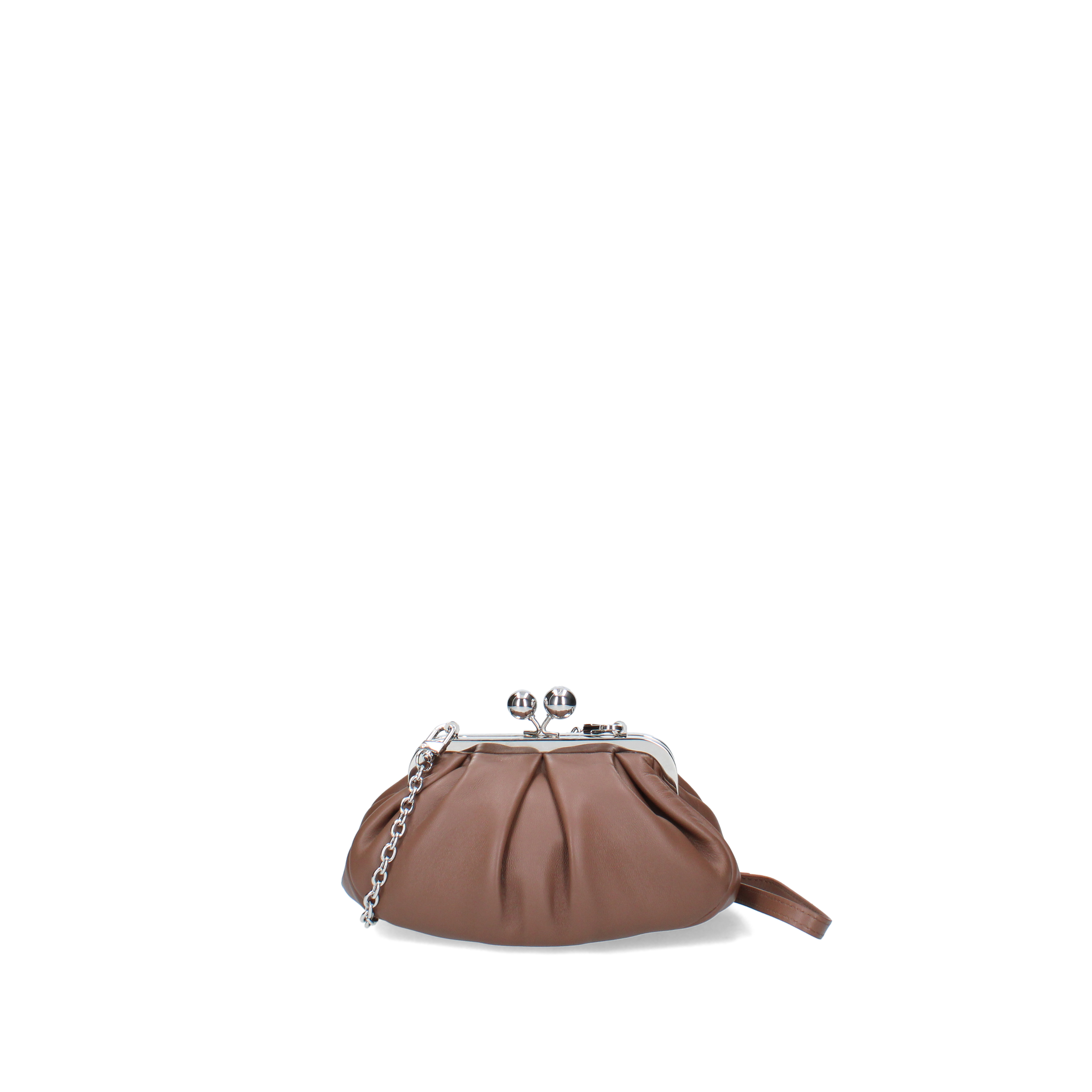 BORSA A MANO PASTICCINO IN MONTONE NAPPATO DONNA CUOIO