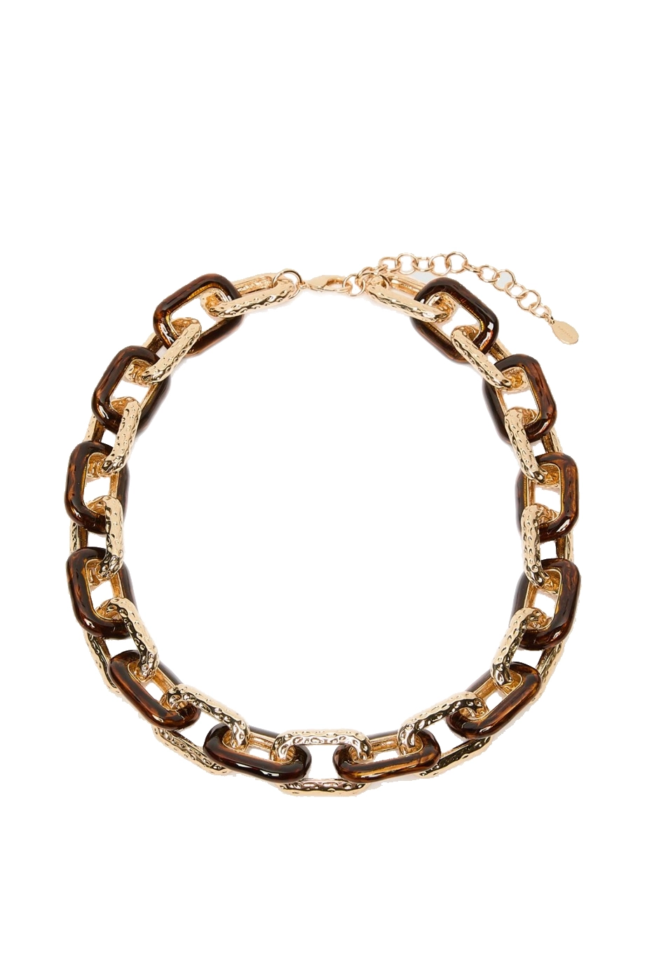 COLLANA CON MAGLIE SMALTATE DONNA ORO