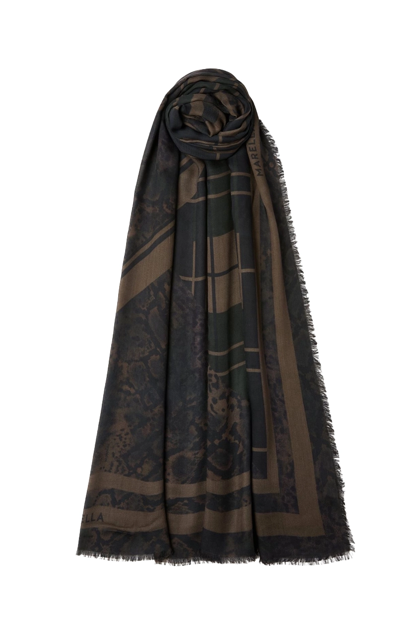 STOLA STAMPATA IN TWILL DI MODAL DONNA BEIGE