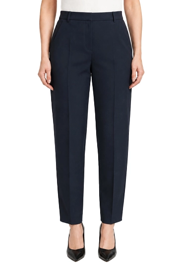 PANTALONI PALAZZO IN FLANELLA STRETCH DONNA NERO