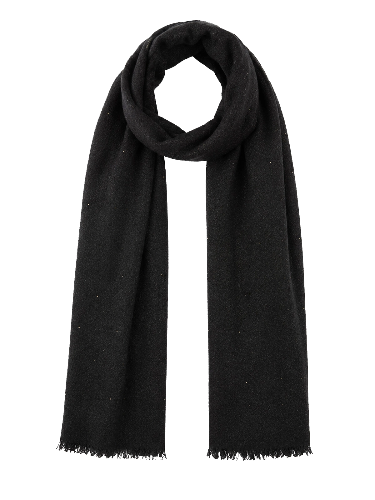 STOLA CON MICRO PAILLETTE DONNA NERO