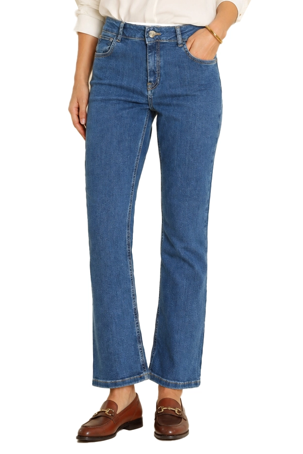 JEANS SLIM FIT IN DENIM STRETCH 5 TASCHE DONNA BLU