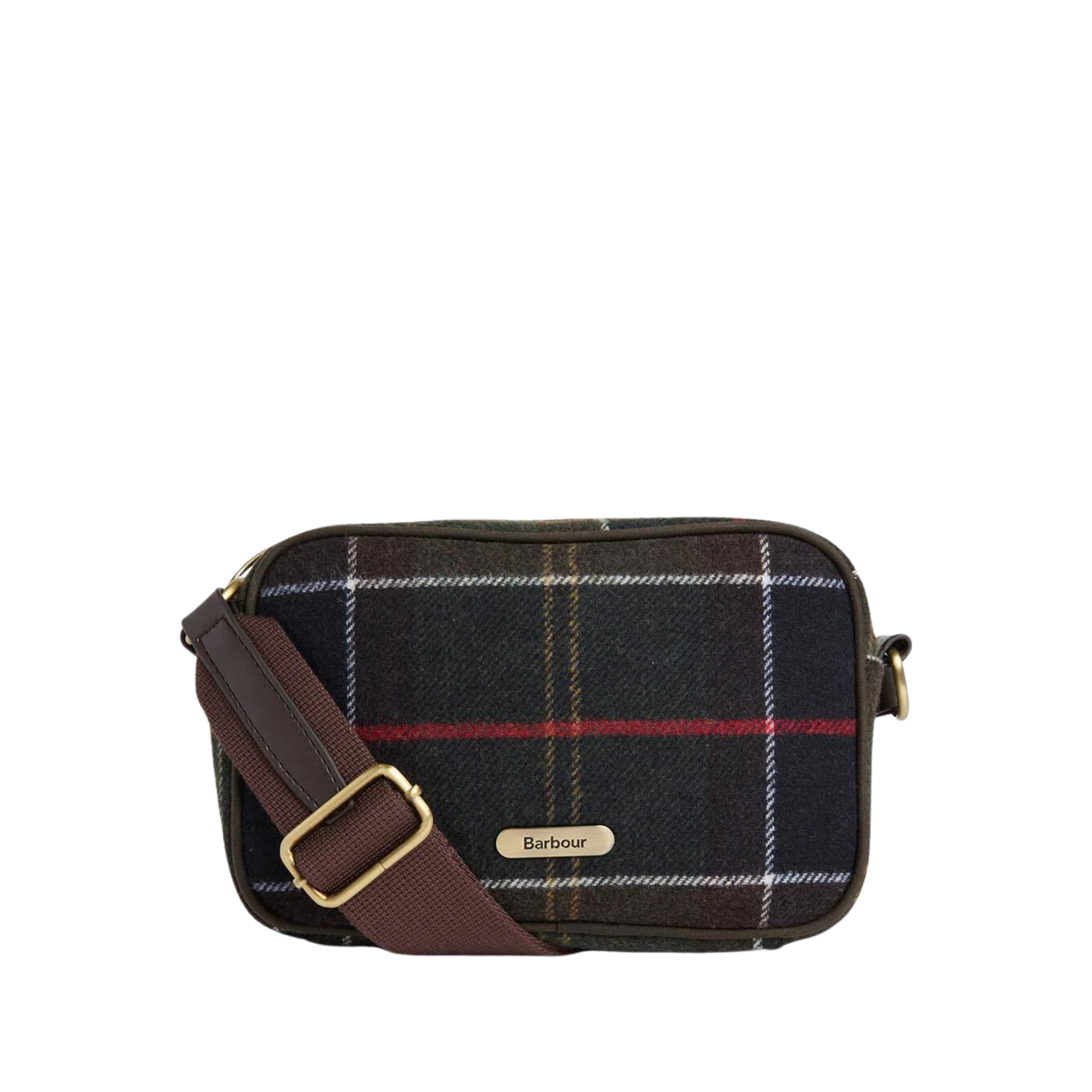 BORSA A TRACOLLA MINI IN TARTAN DONNA VERDE