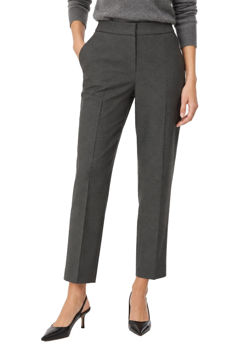 PANTALONI CHINO SEMIADERENTI IN TESSUTO STRETCH DONNA GRIGIO