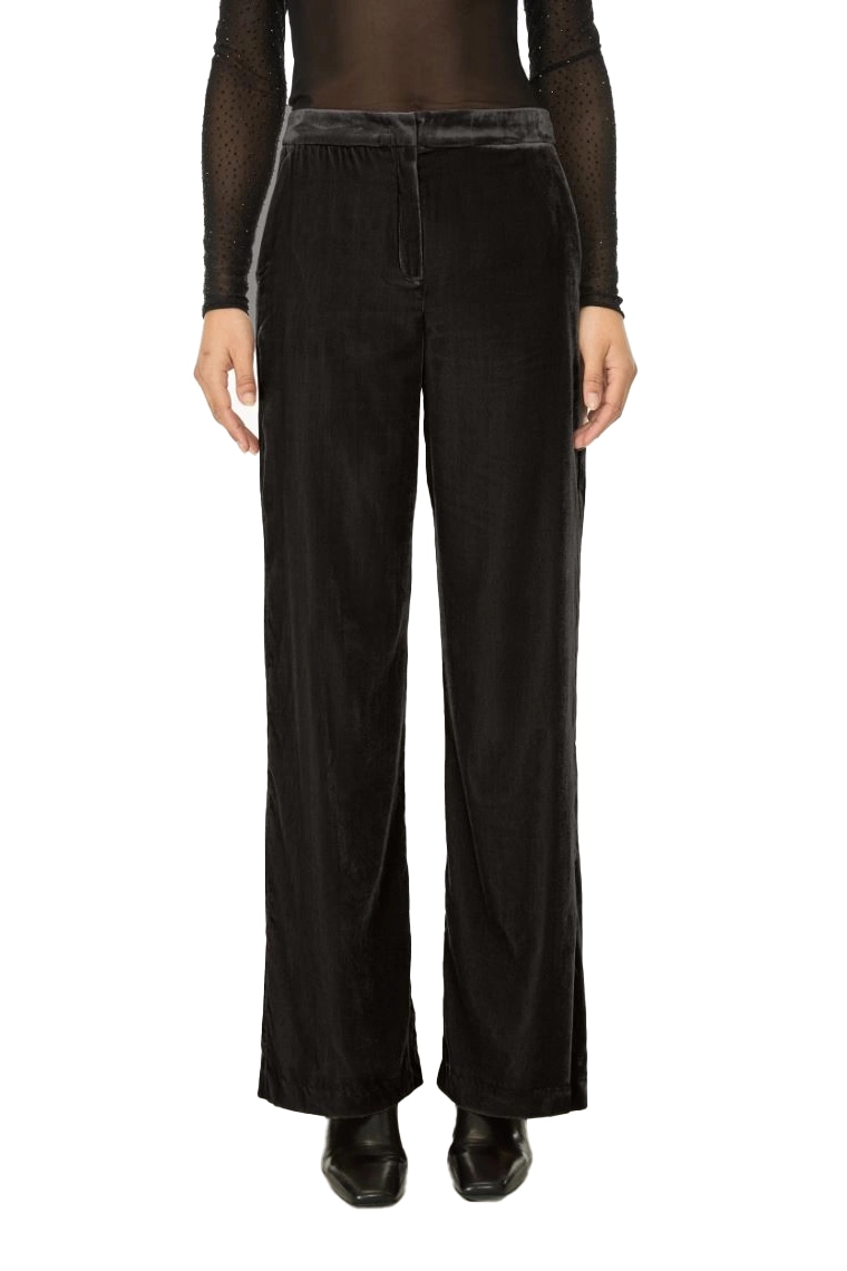 MAGLIA GIROCOLLO IN MISTO LANA CON COULISSE DONNA NERO