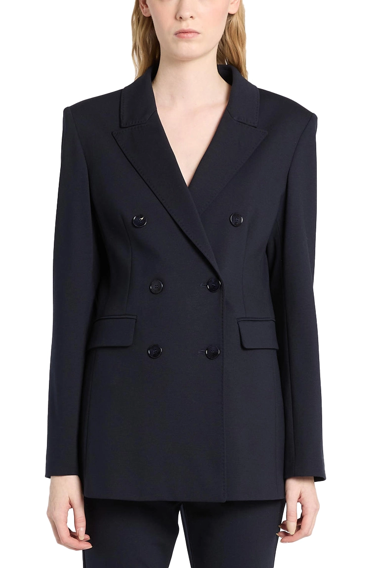 BLAZER DOPPIOPETTO IN JERSEY PUNTO MILANO DONNA BLU