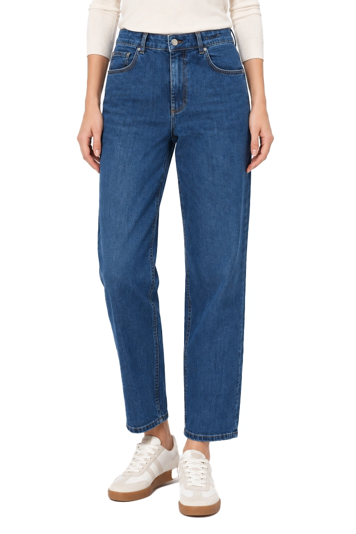 JEANS BOYFRIEND CINQUE TASCHE DONNA BLU