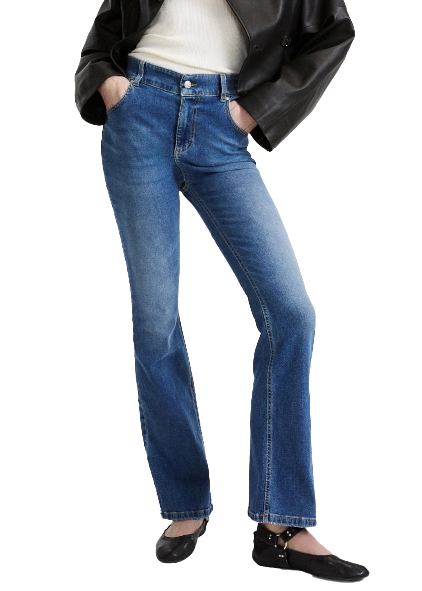 JEANS REGULAR BOOTCUT IN DENIM STRETCH DONNA BLU
