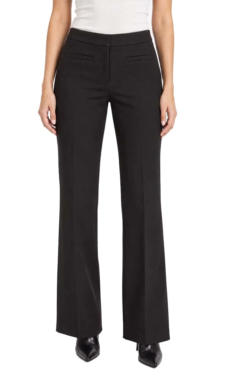 PANTALONI PALAZZO IN CAVALRY STRETCH DONNA NERO