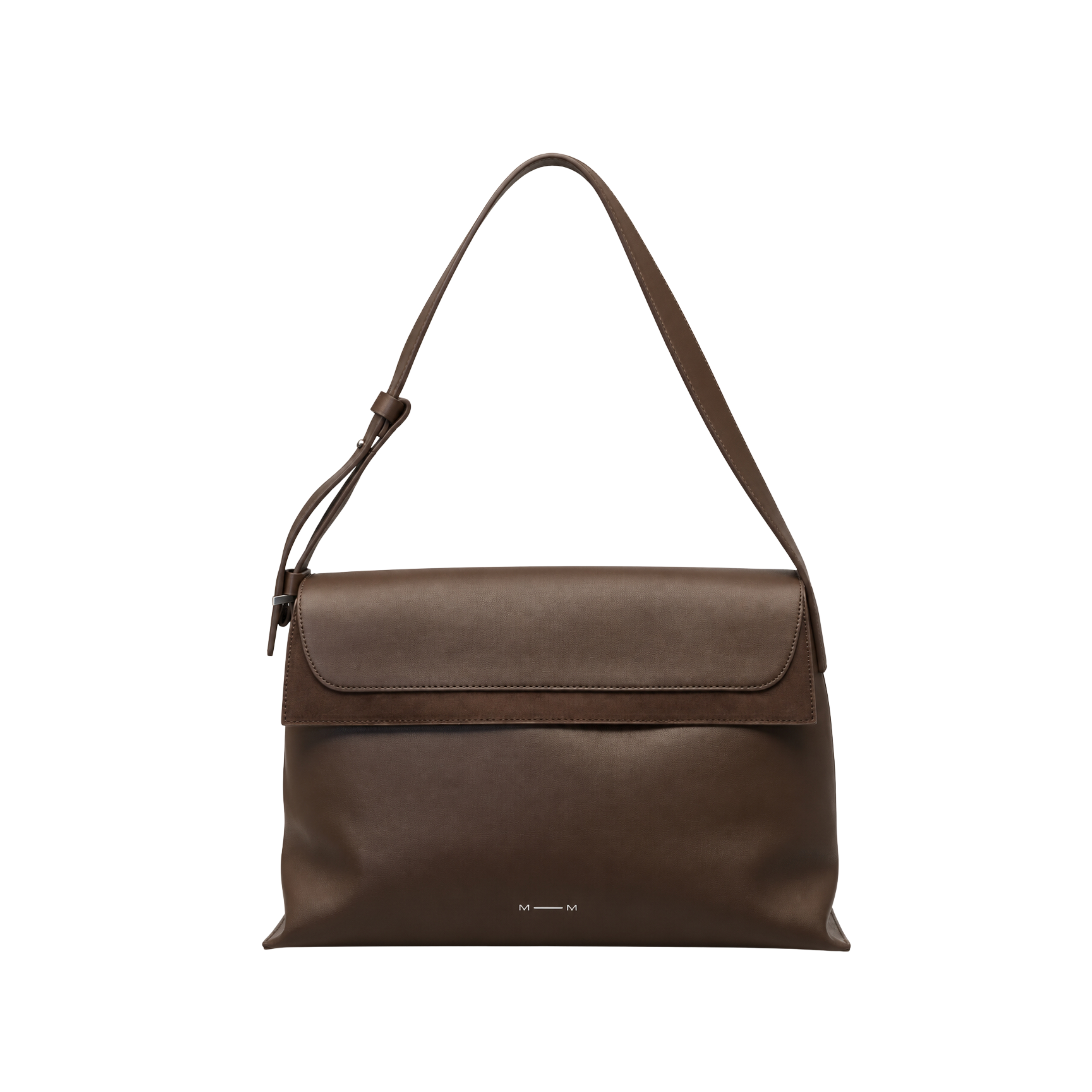 BORSA A SPALLA CHIUSURA PATTA MAGNETICA DONNA MARRONE