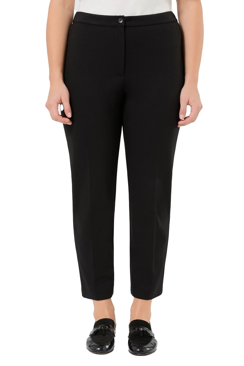 PANTALONI A SIGARETTA SLIM IN JERSEY PUNTO MILANO DONNA NERO