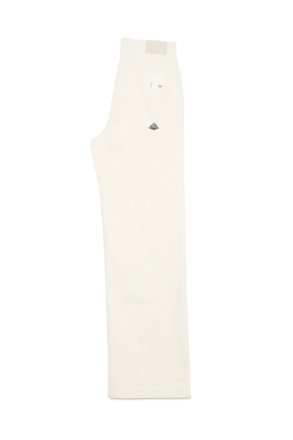 PANTALONI PALAZZO IN TWILL STRETCH DONNA BIANCO