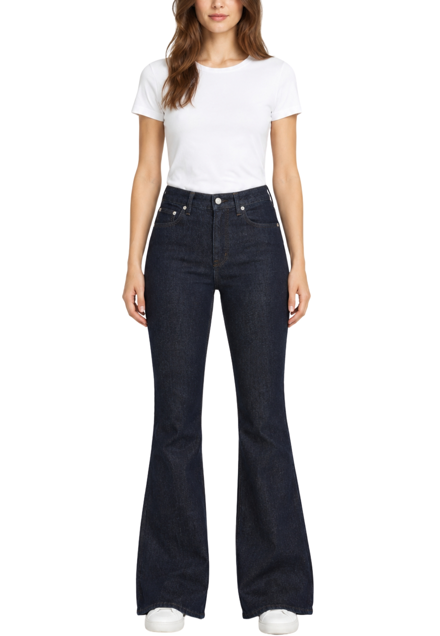 JEANS A ZAMPA IN DENIM DONNA BLU SCURO