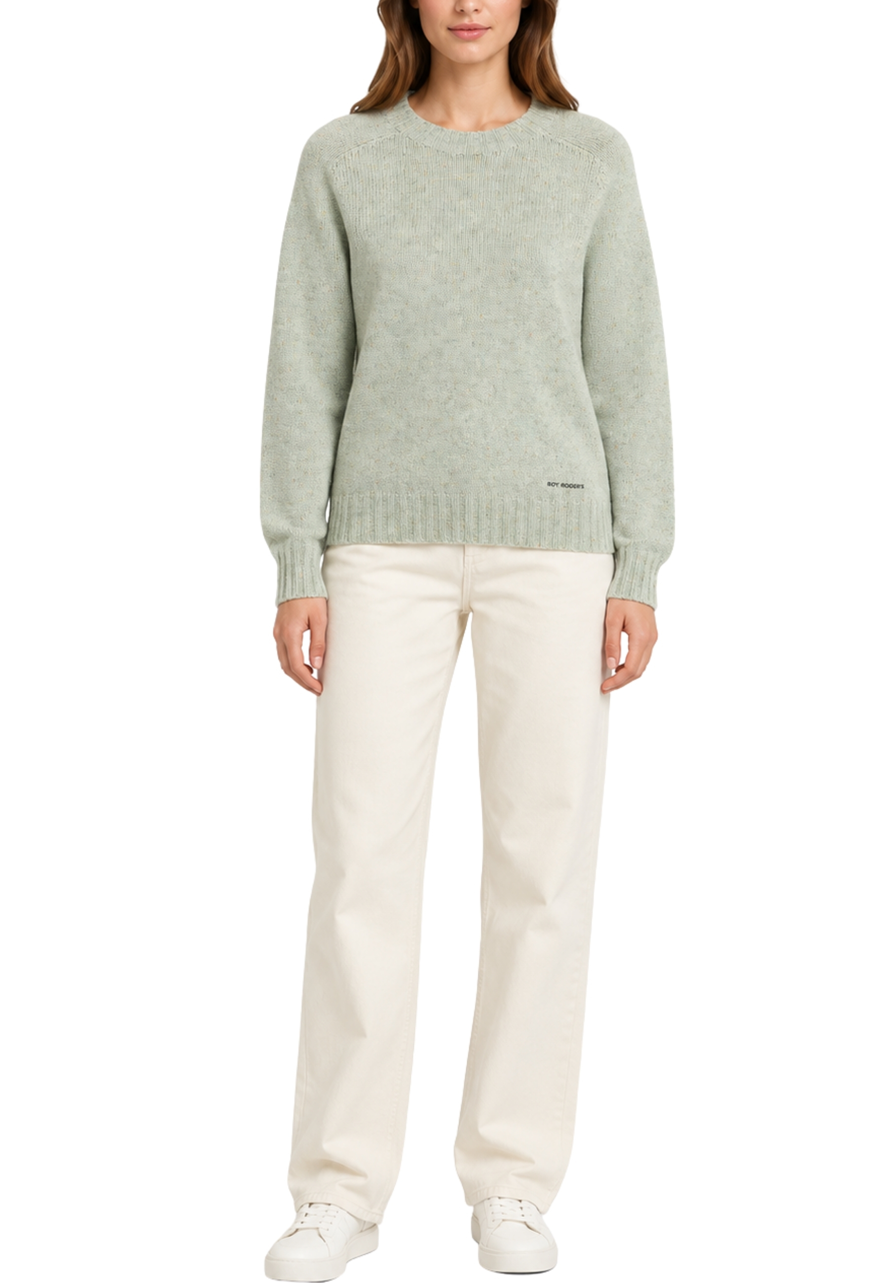 MAGLIA GIROCOLLO IN LANA MERINO DONNA VERDE