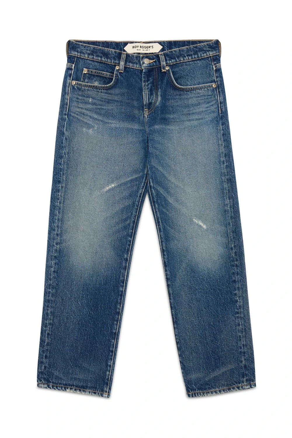 JEANS PALAZZO SUPER WIDE EFFETTO VINTAGE DONNA BLU