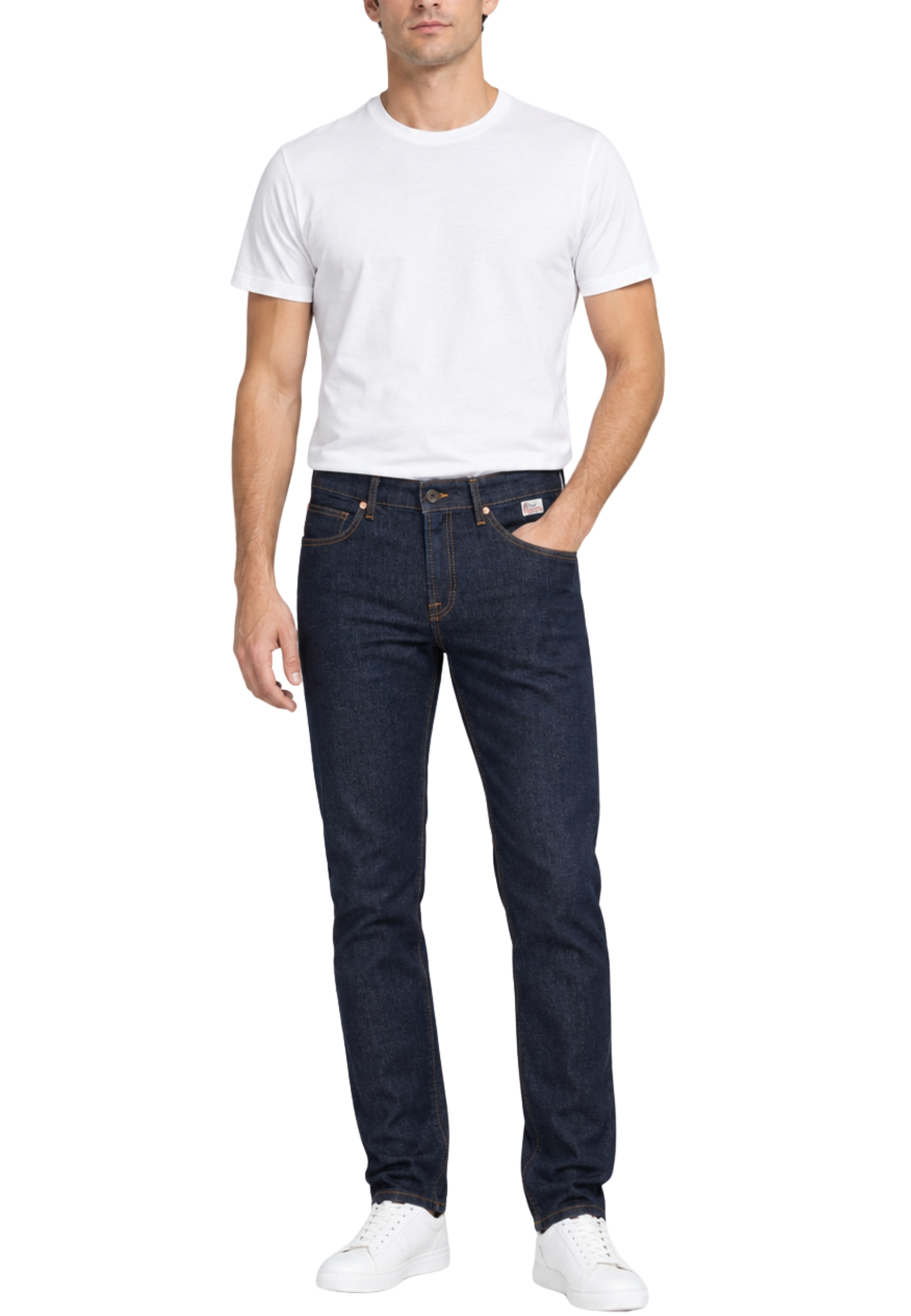JEANS SLIM FIT RINSE IN DENIM STRETCH UOMO BLU