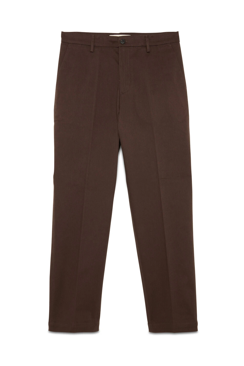 PANTALONE CHINO STARCK IN GABARDINE ELASTICIZZATA UOMO MARRONE SCURO