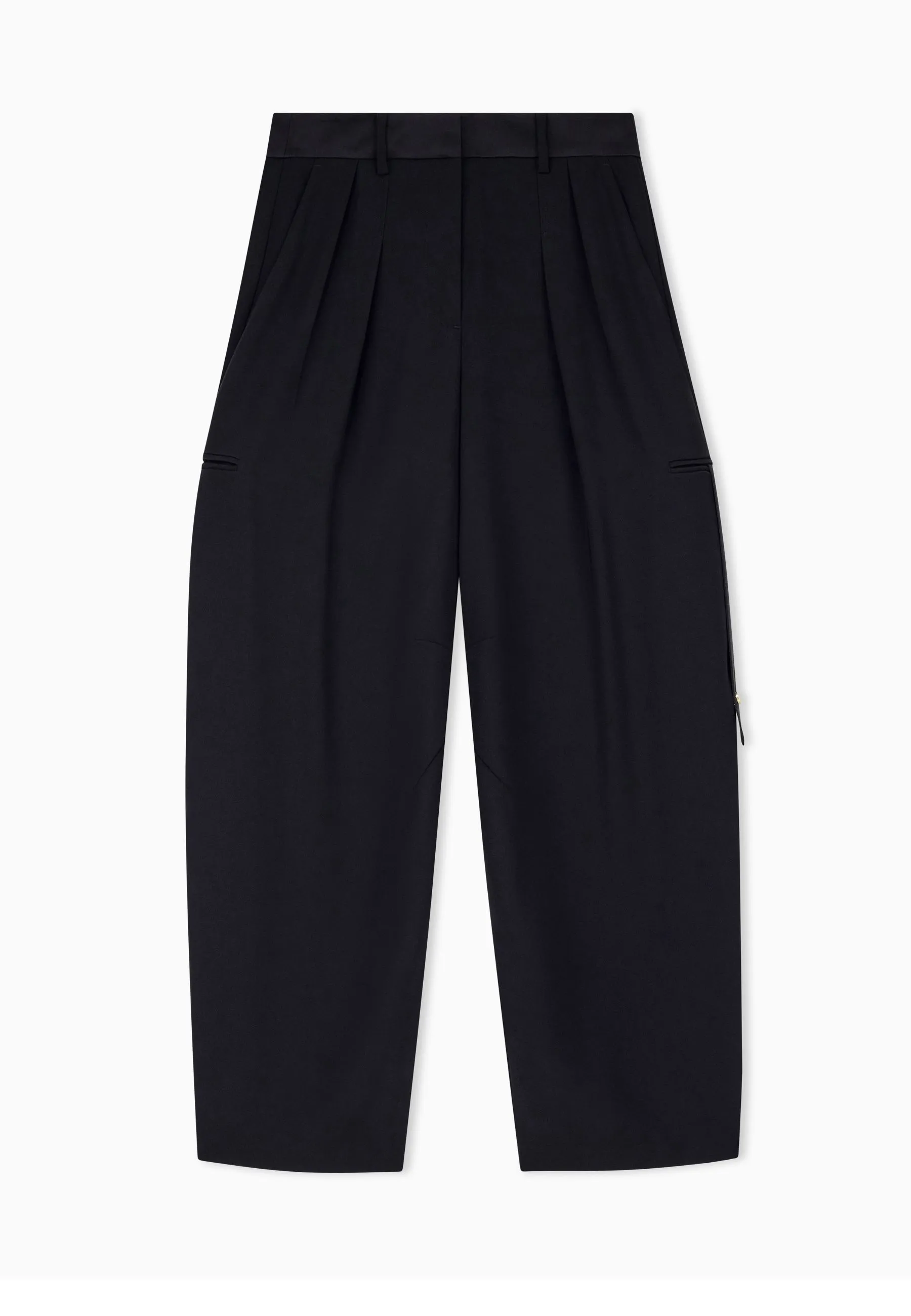 PANTALONI PALAZZO GAMBA LARGA DONNA NERO
