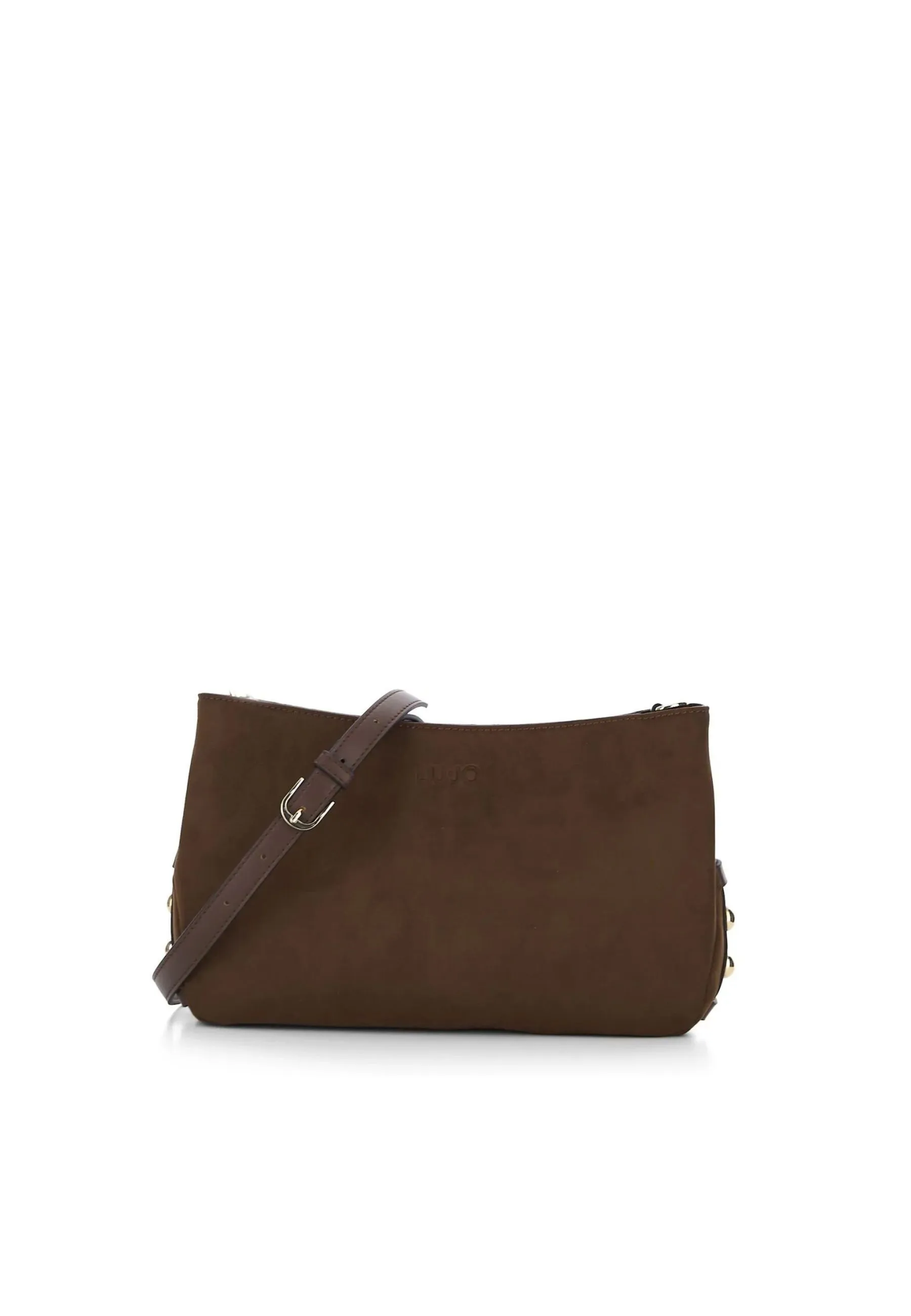BORSA A TRACOLLA CON BORCHIE DONNA TABACCO