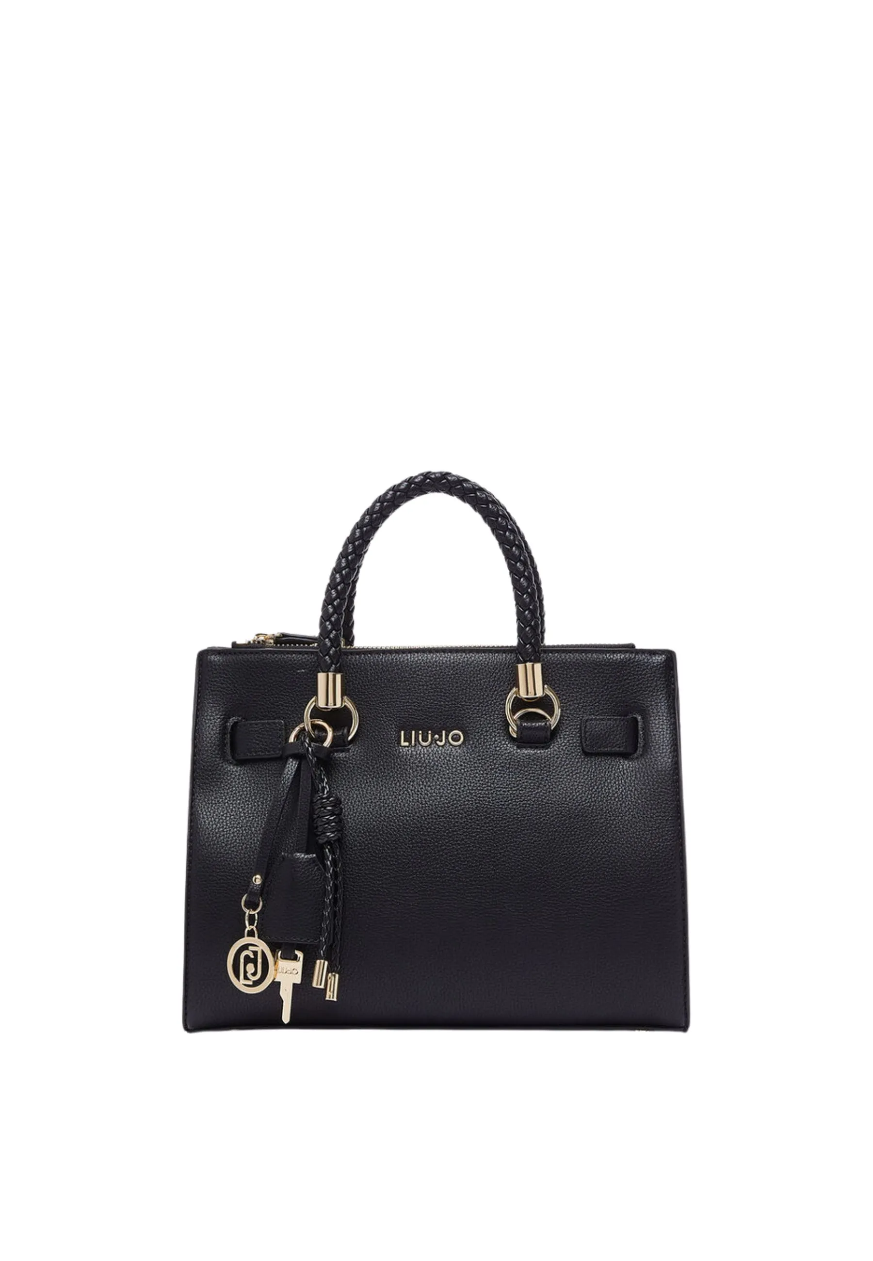 BORSA A MANO CON MANICI INTRECCIATI DONNA NERA