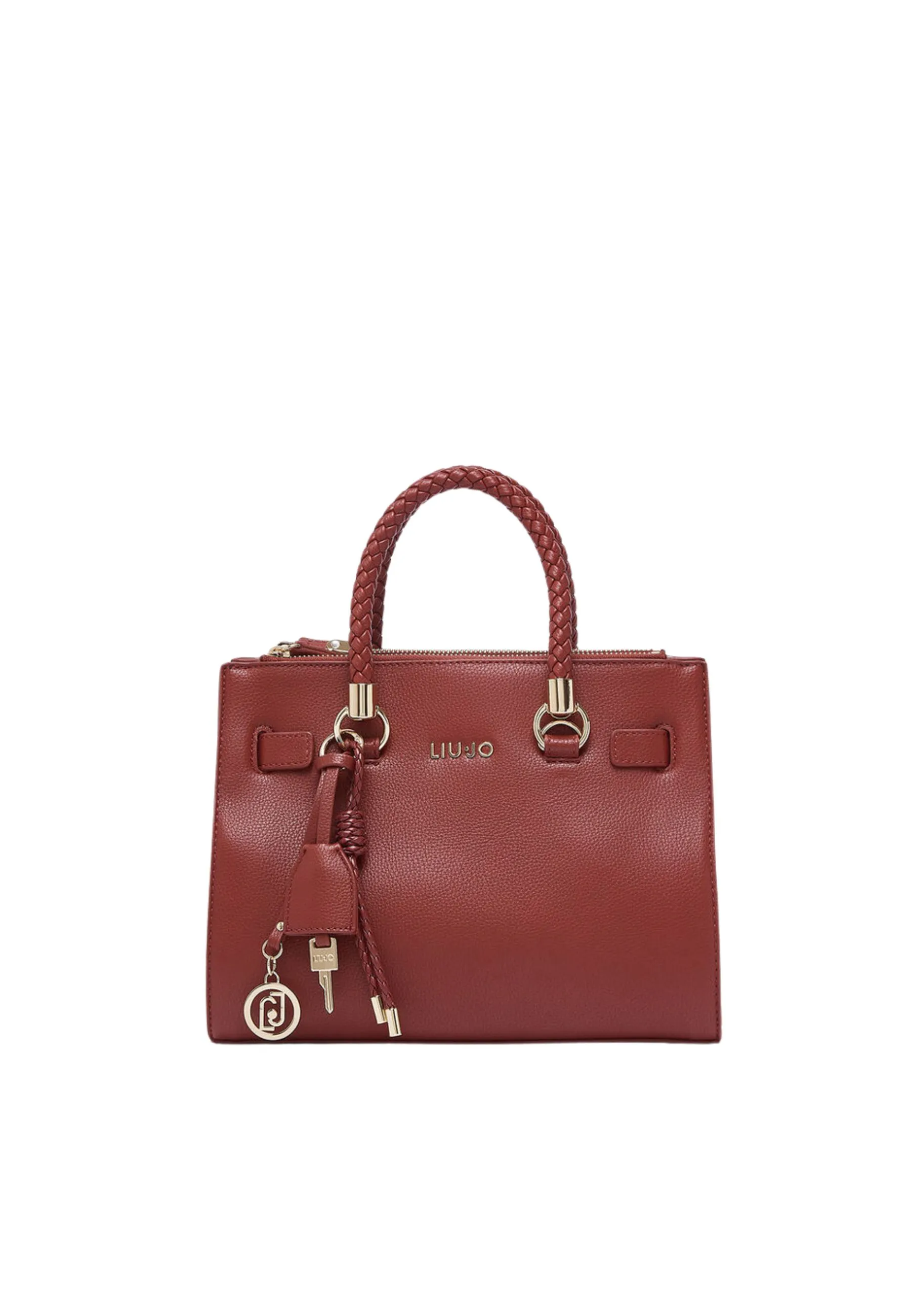 BORSA A MANO CON MANICI INTRECCIATI DONNA ROSSA