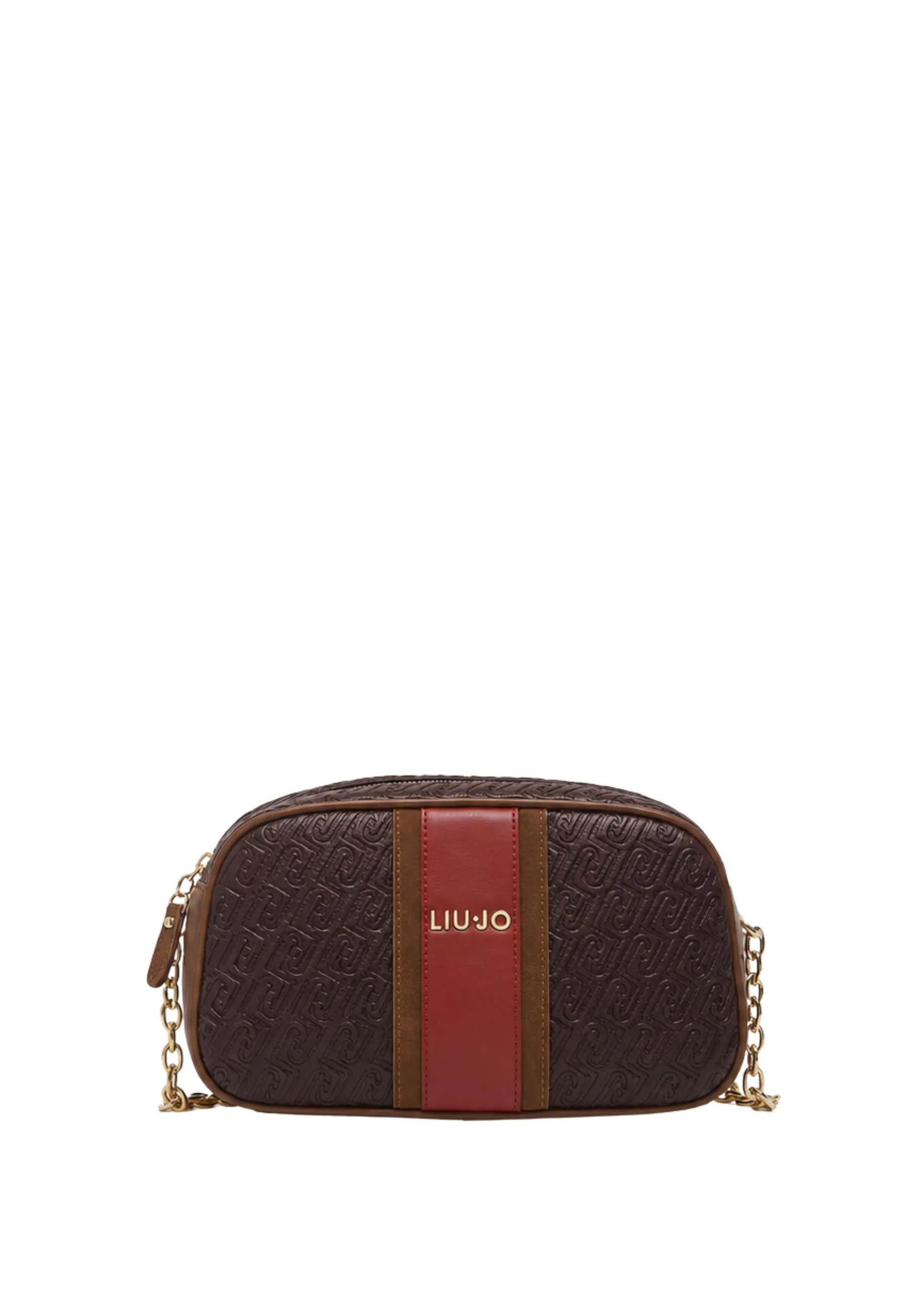 BORSA A TRACOLLA MEDIA IN SIMILPELLE DONNA MARRONE
