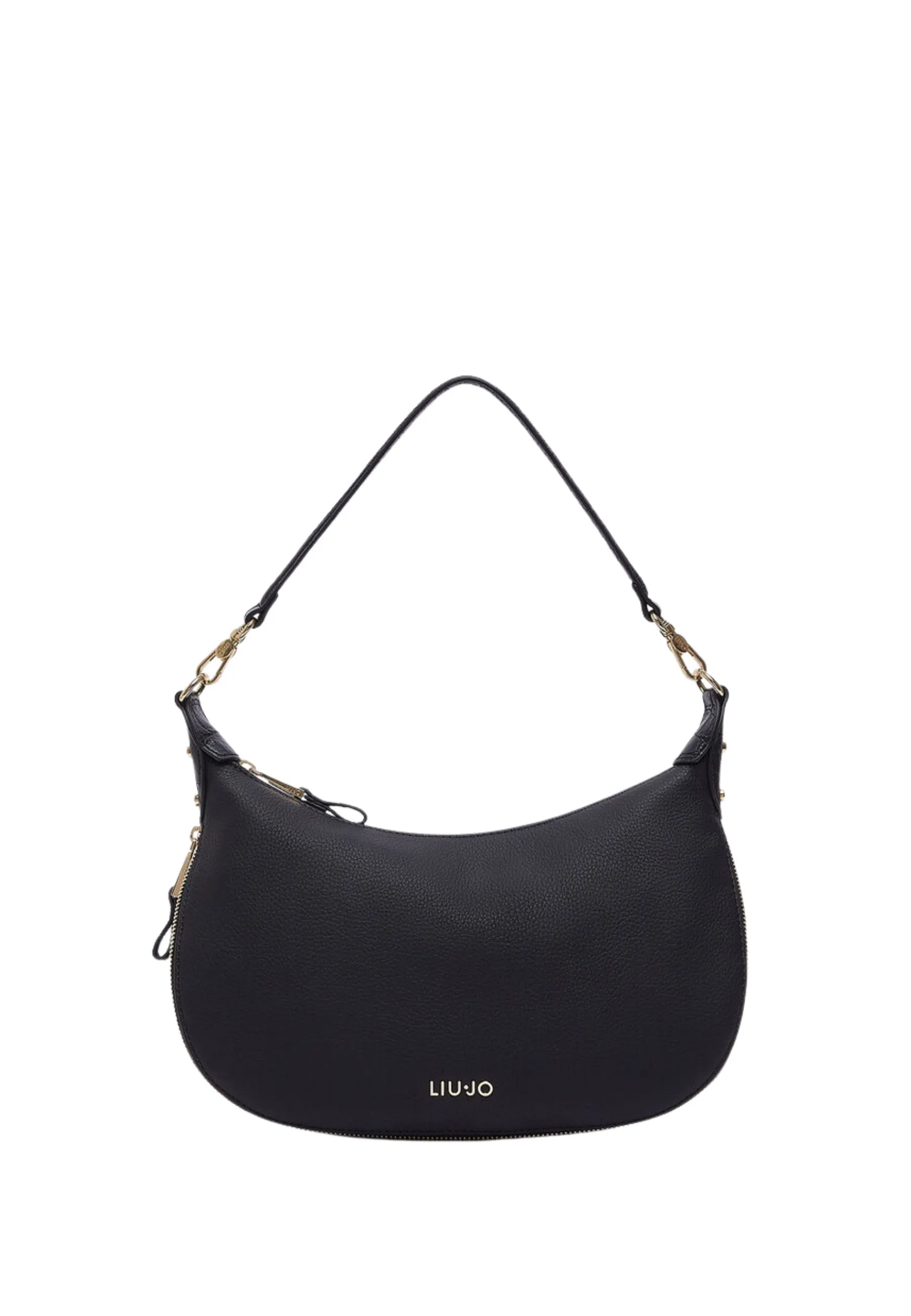 BORSA A SPALLA EFFETTO NABUK DONNA NERA