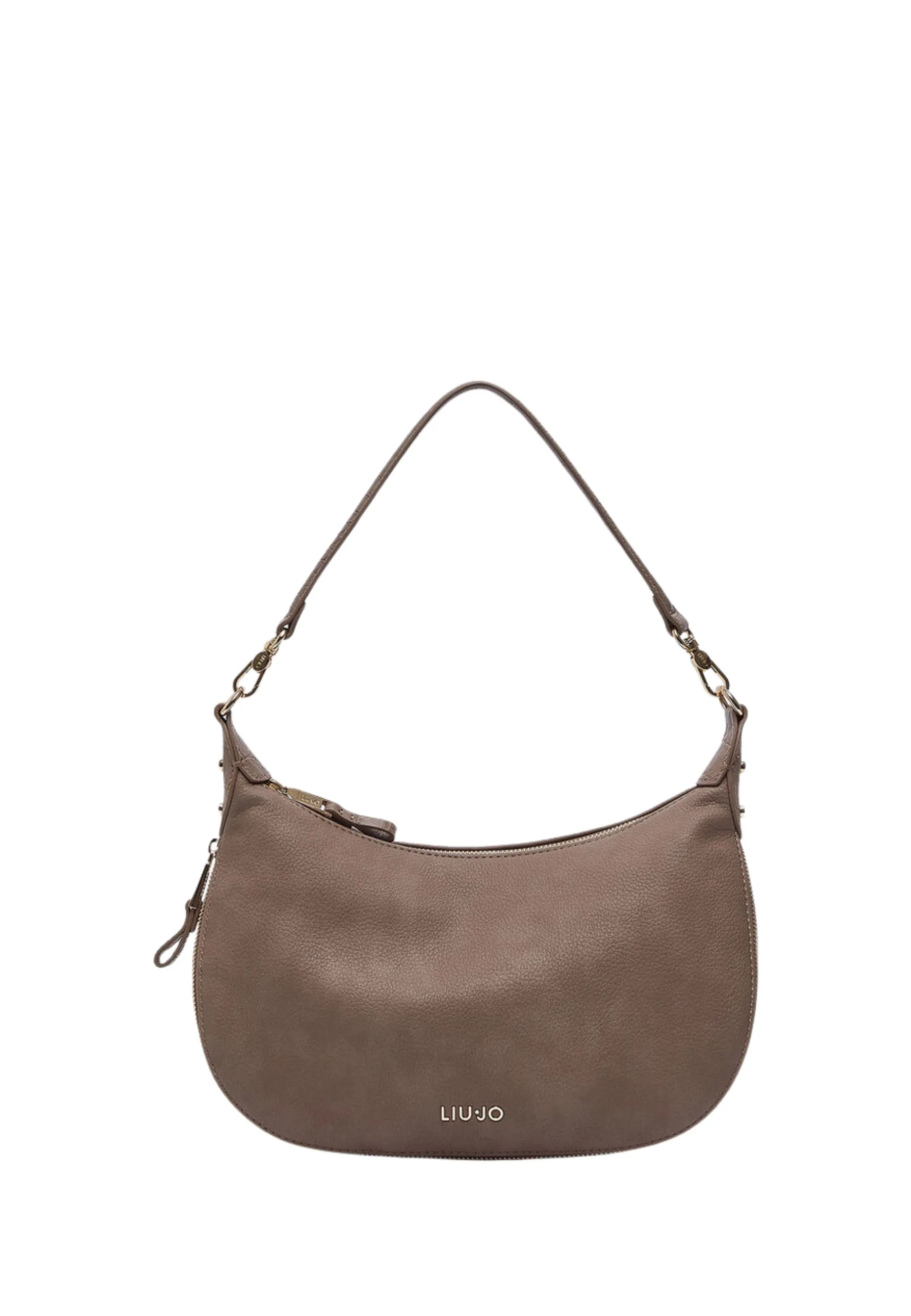 BORSA A SPALLA EFFETTO NABUK DONNA BEIGE