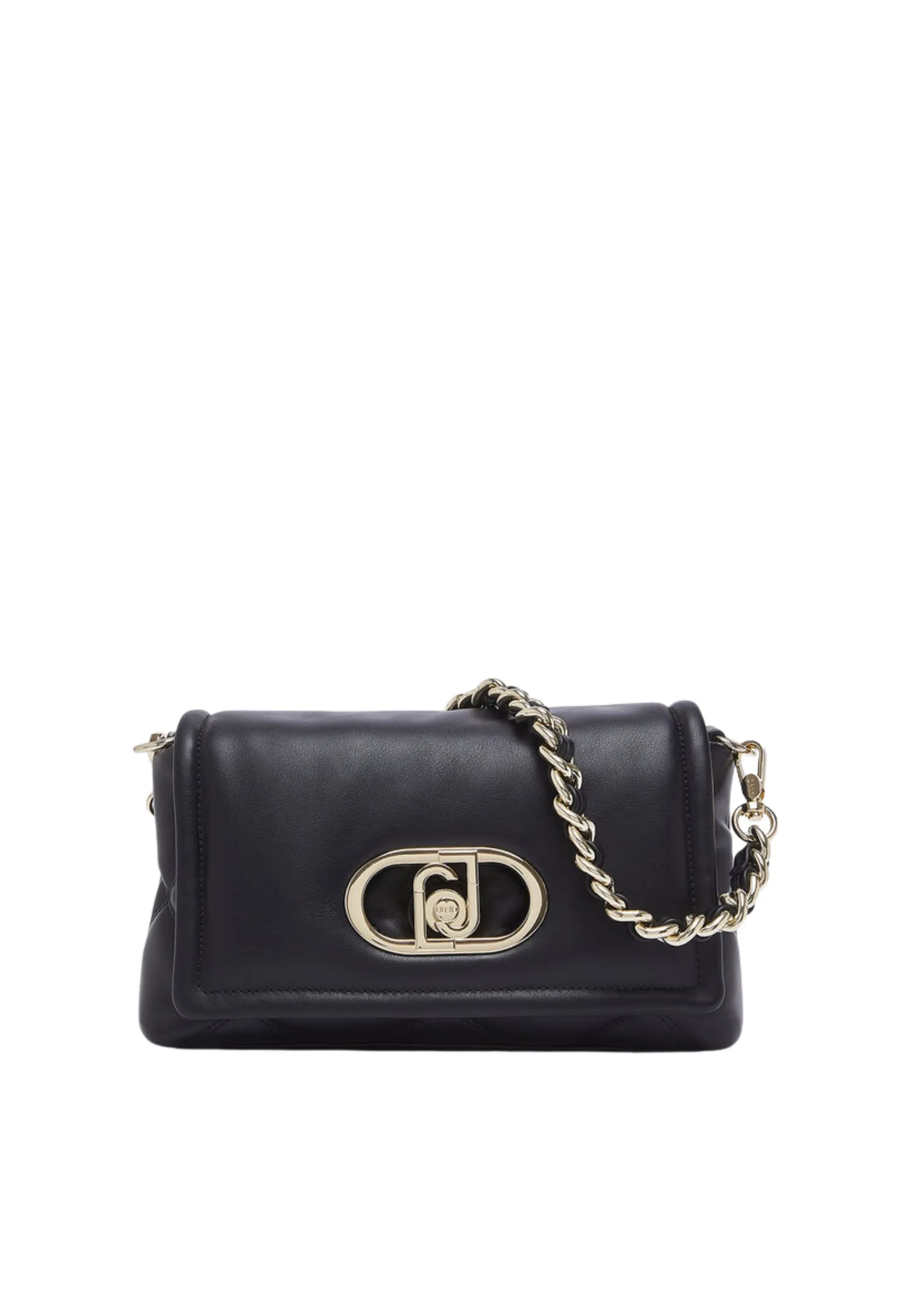 BORSA A SPALLA LAPUFFY MEDIA CON MATELASSÉ DONNA NERA
