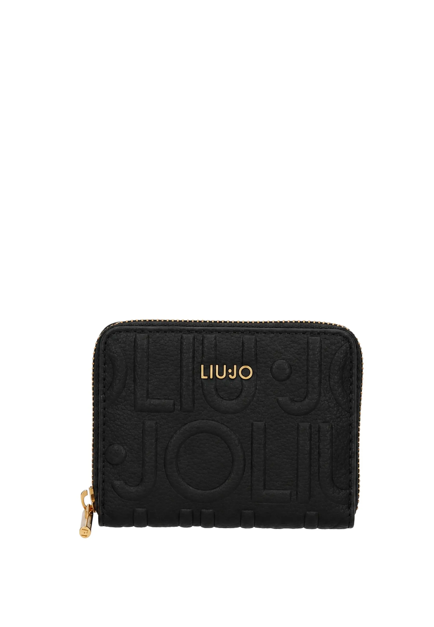 PORTAFOGLIO PICCOLO CON LOGO EMBOSSED DONNA NERO