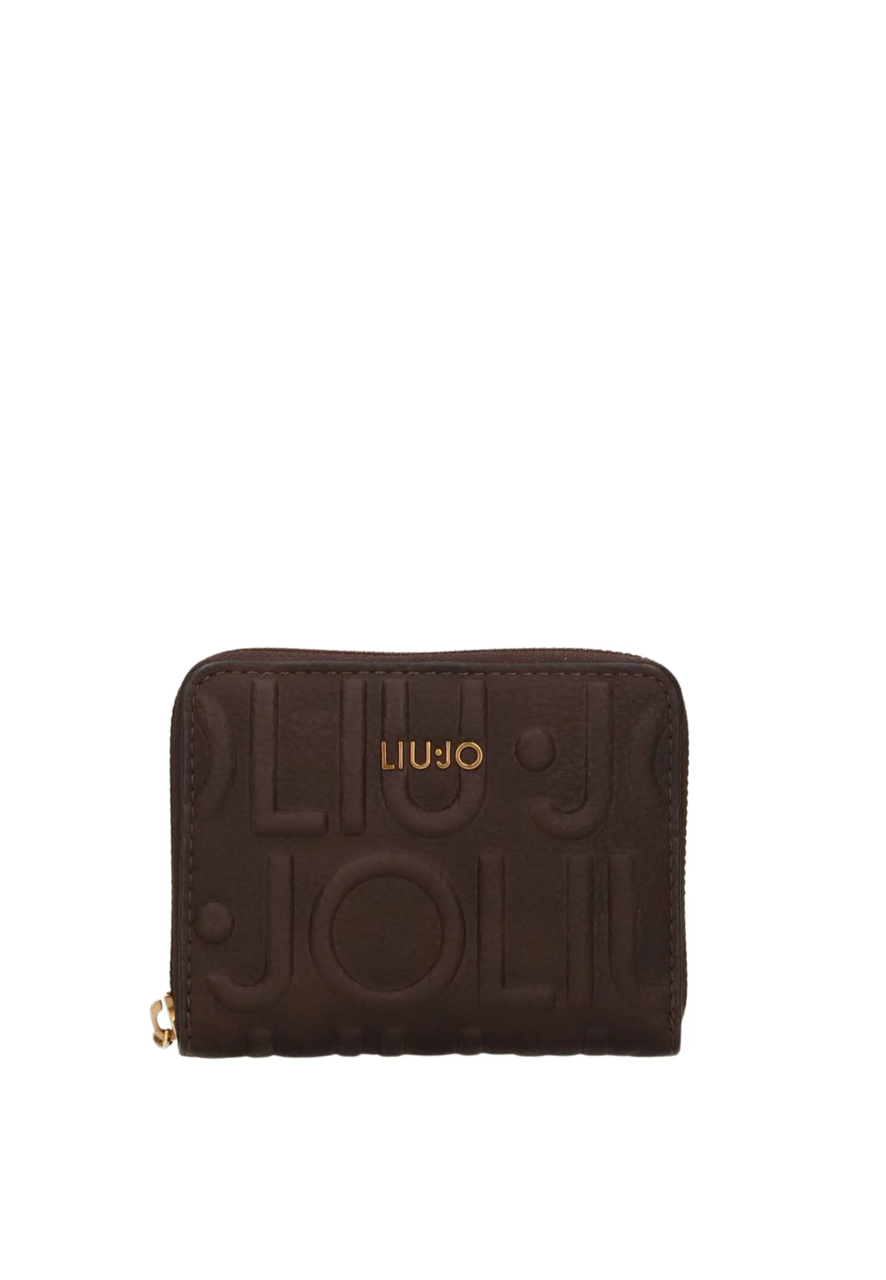 PORTAFOGLIO PICCOLO CON LOGO EMBOSSED DONNA MARRONE