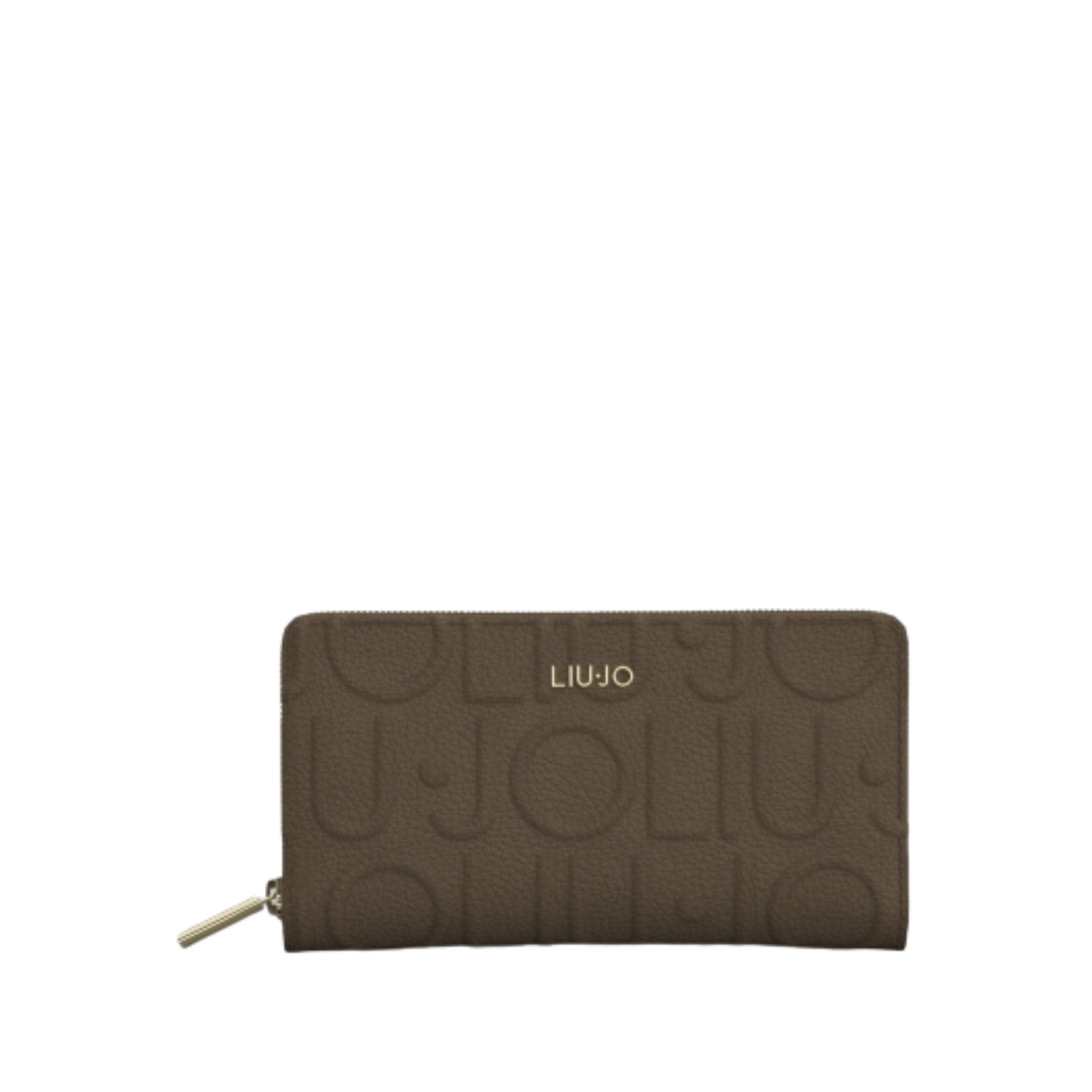 PORTAFOGLI GRANDE CON LOGO DONNA MARRONE
