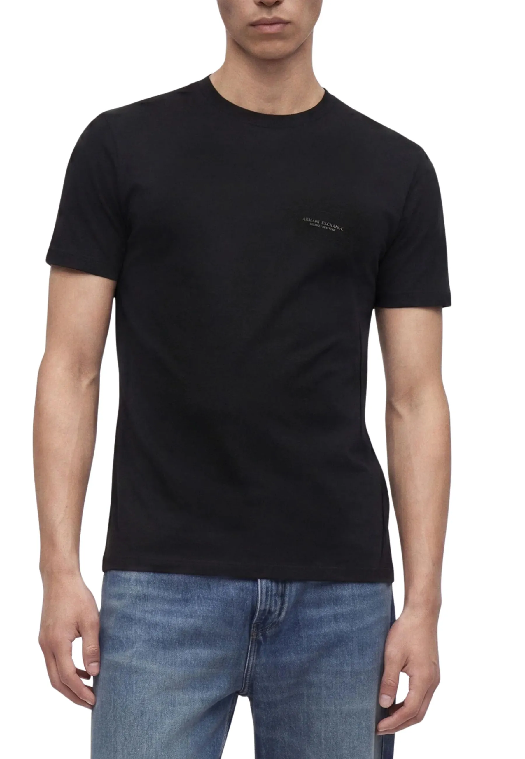 T-SHIRT SLIM GYM FIT UOMO NERA