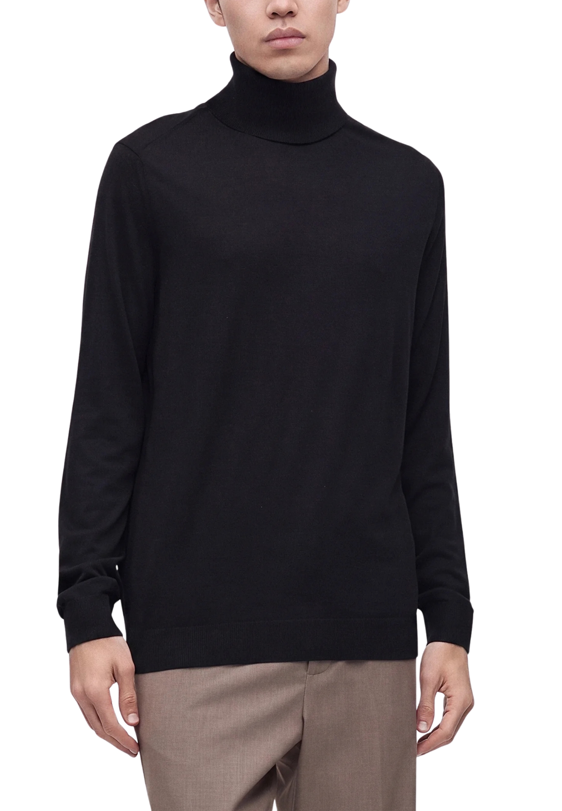 MAGLIA DOLCEVITA CLASSICA UOMO NERA