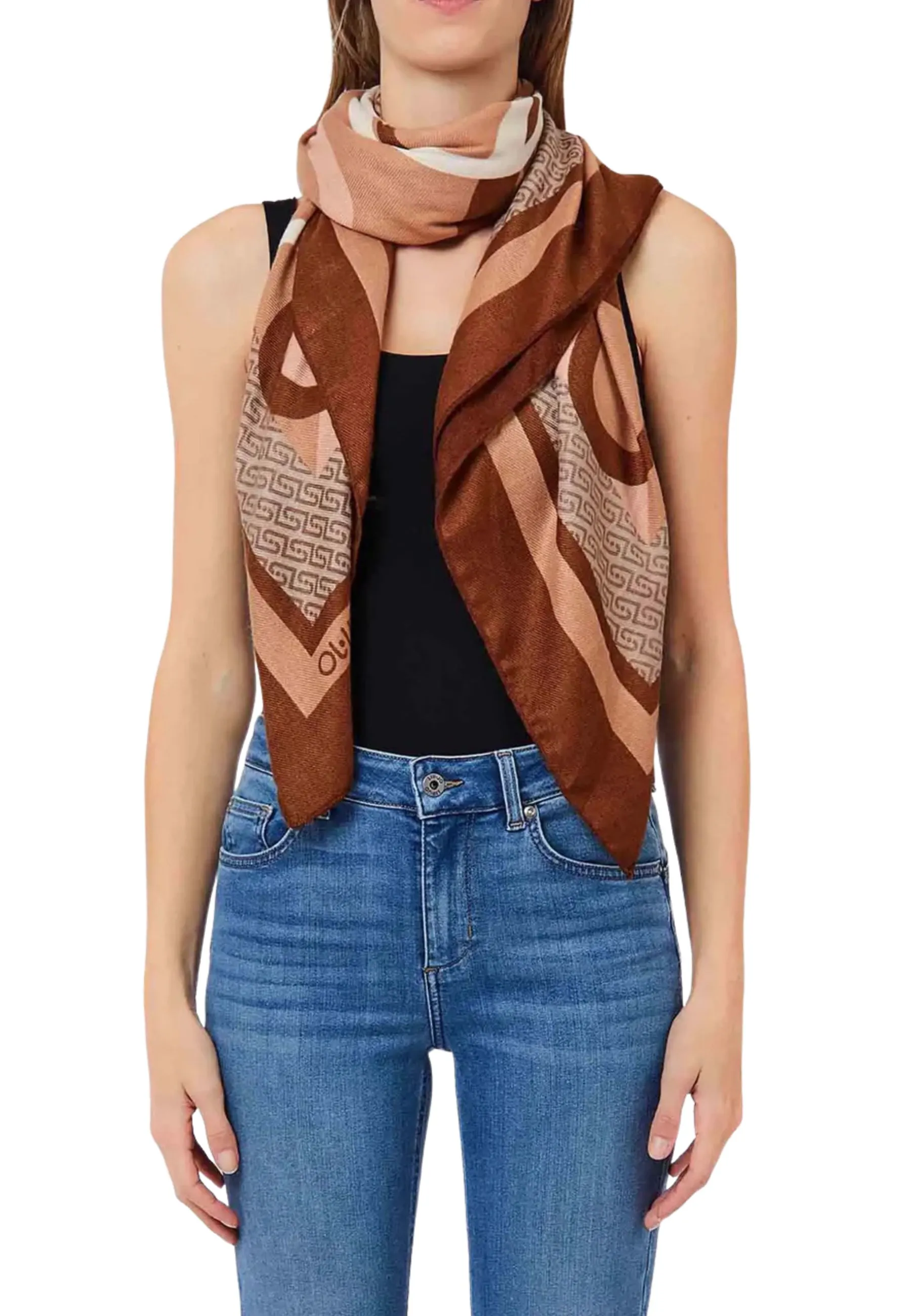 FOULARD 2F6068T2745 LOGO MONOGRAM DONNA CAMMELLO