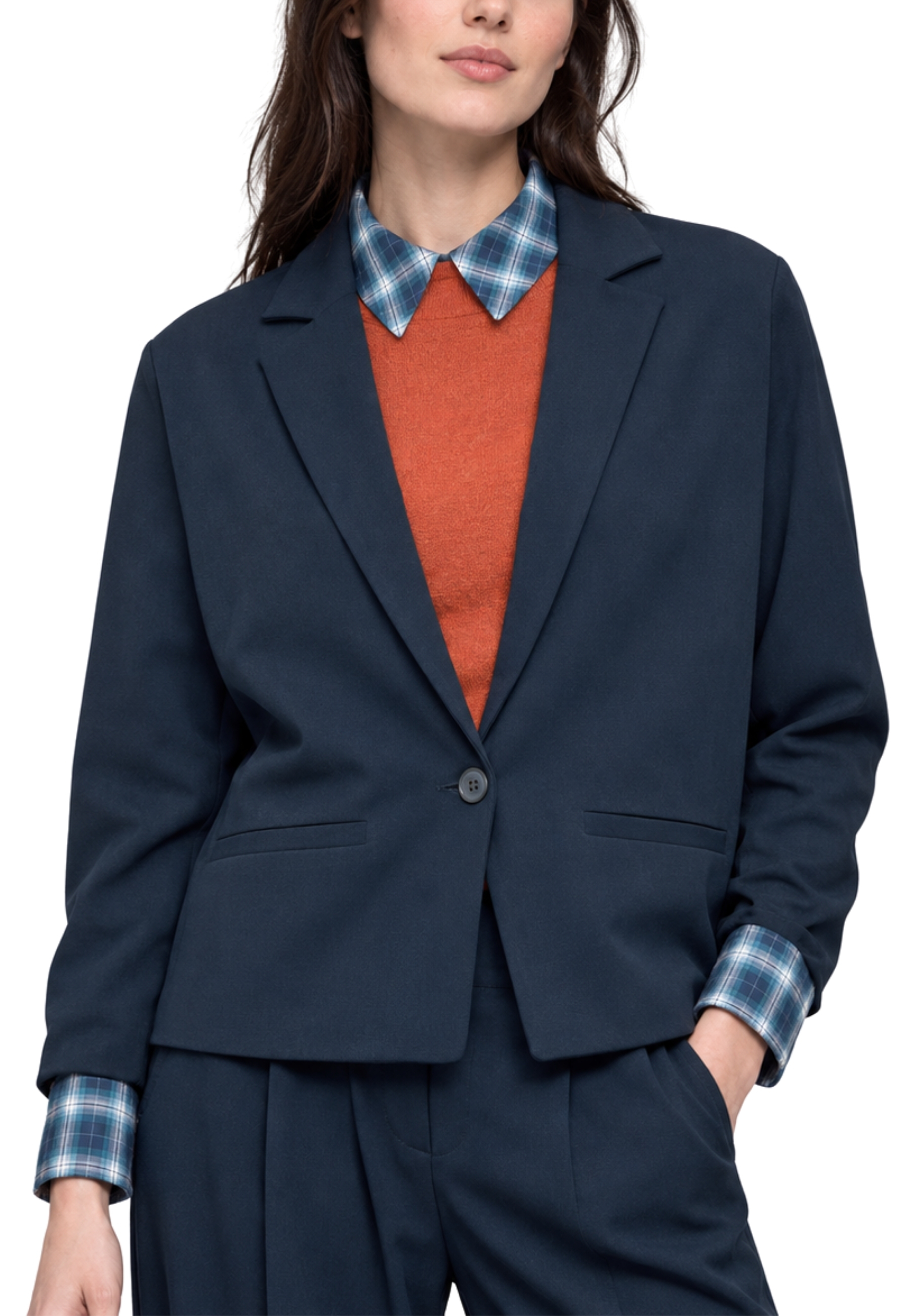 GIACCA CORTA OVER CON REVER DONNA BLU