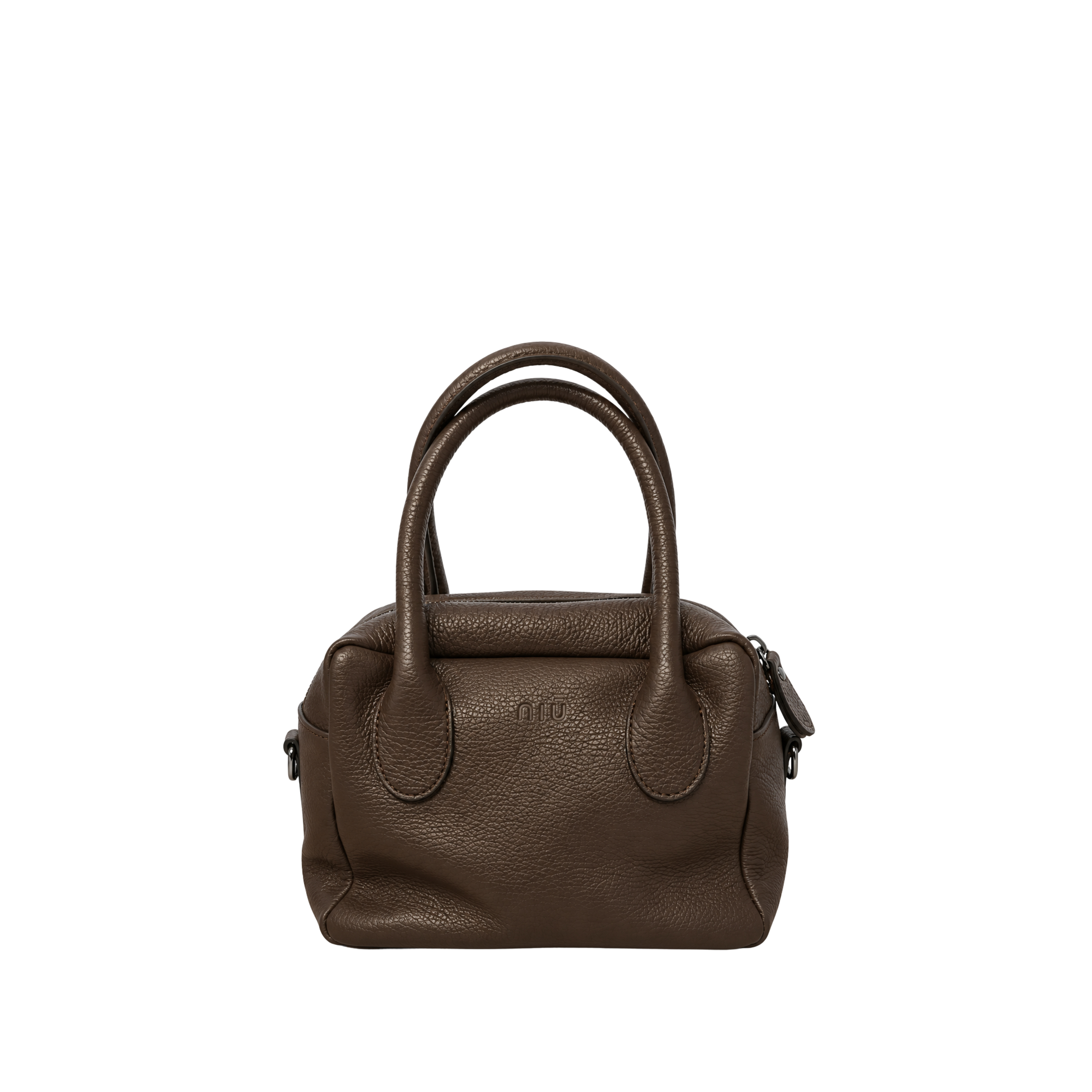 BORSA A MANO PICCOLO BAULETTO IN PELLE DONNA MARRONE