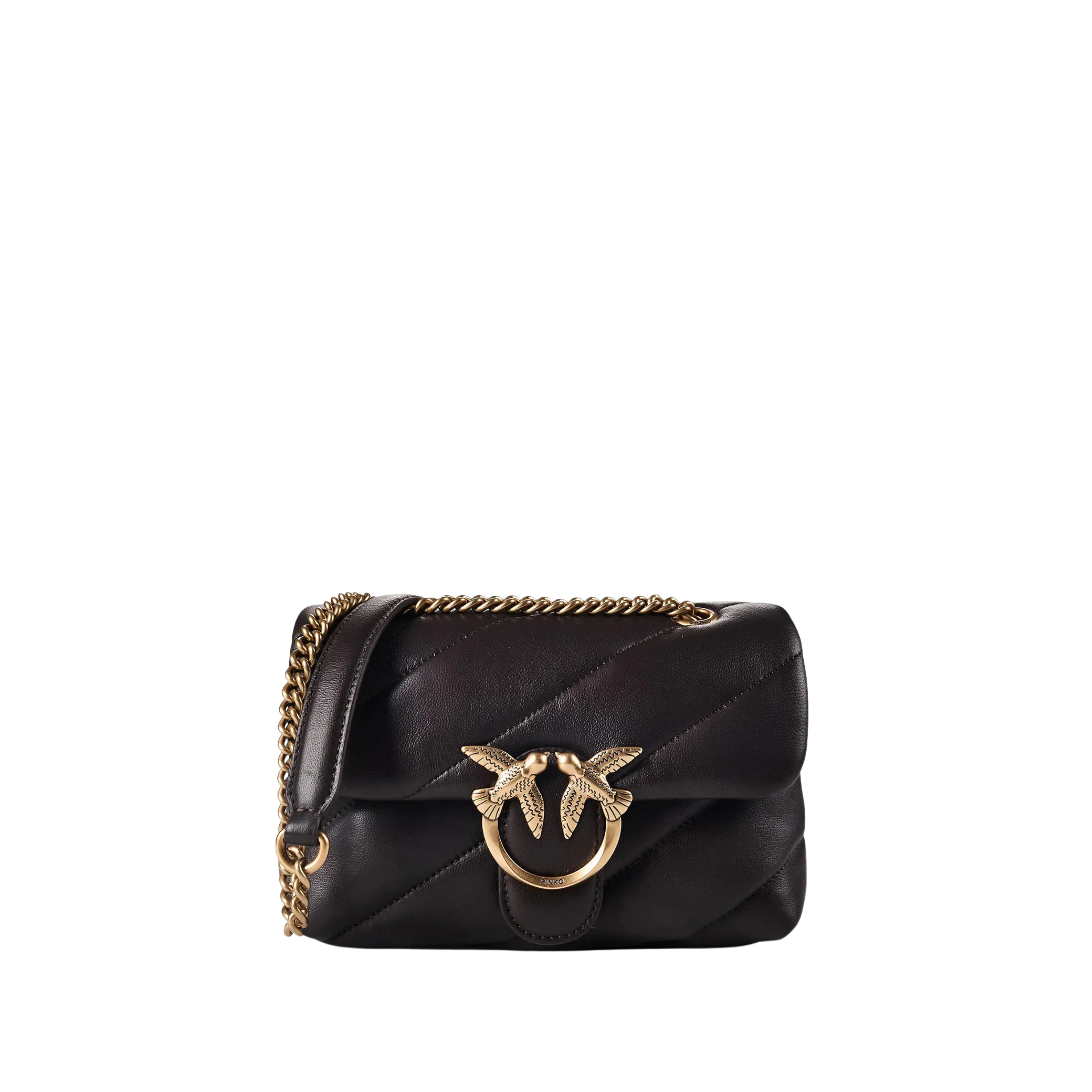 BORSA A TRACOLLA IN MORBIDA NAPPA CON CATENA DONNA MARRONE