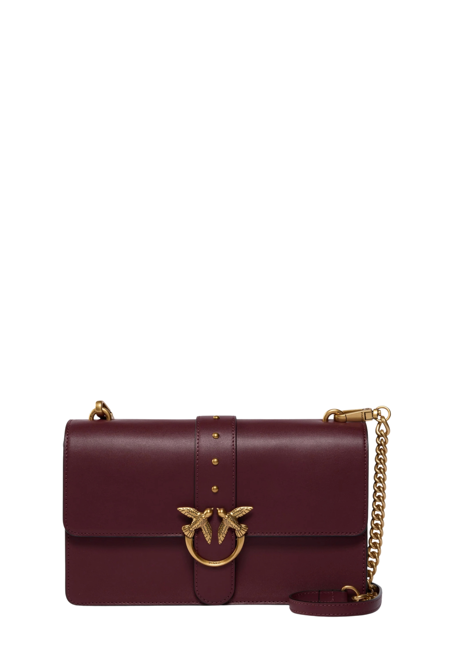 BORSA A MANO IN PELLE CON TRACOLLA RIMOVIBILE DONNA BORDEAUX