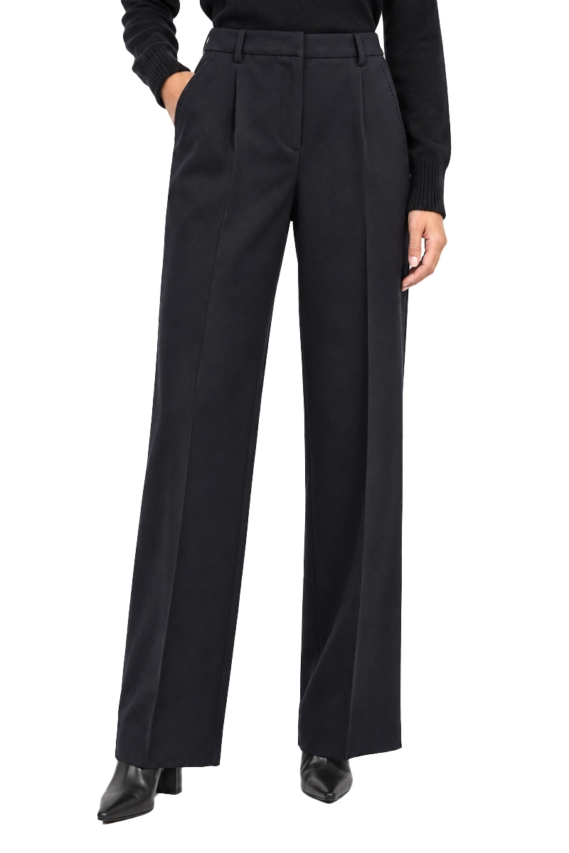 PANTALONI PALAZZO  SARTORIALI DONNA BLU NAVY