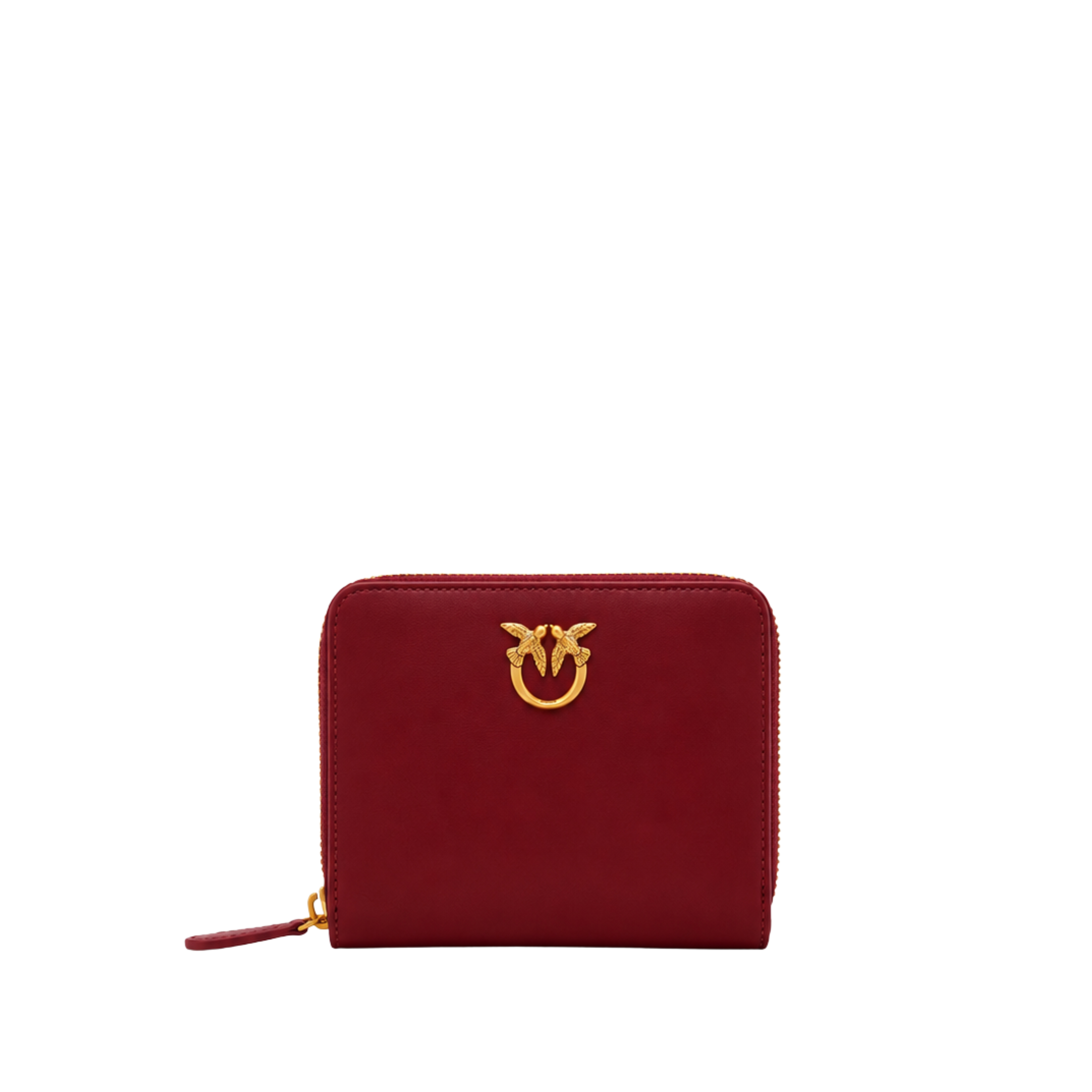 PORTAFOGLI QUADRATO CON ZIP DONNA BORDEAUX