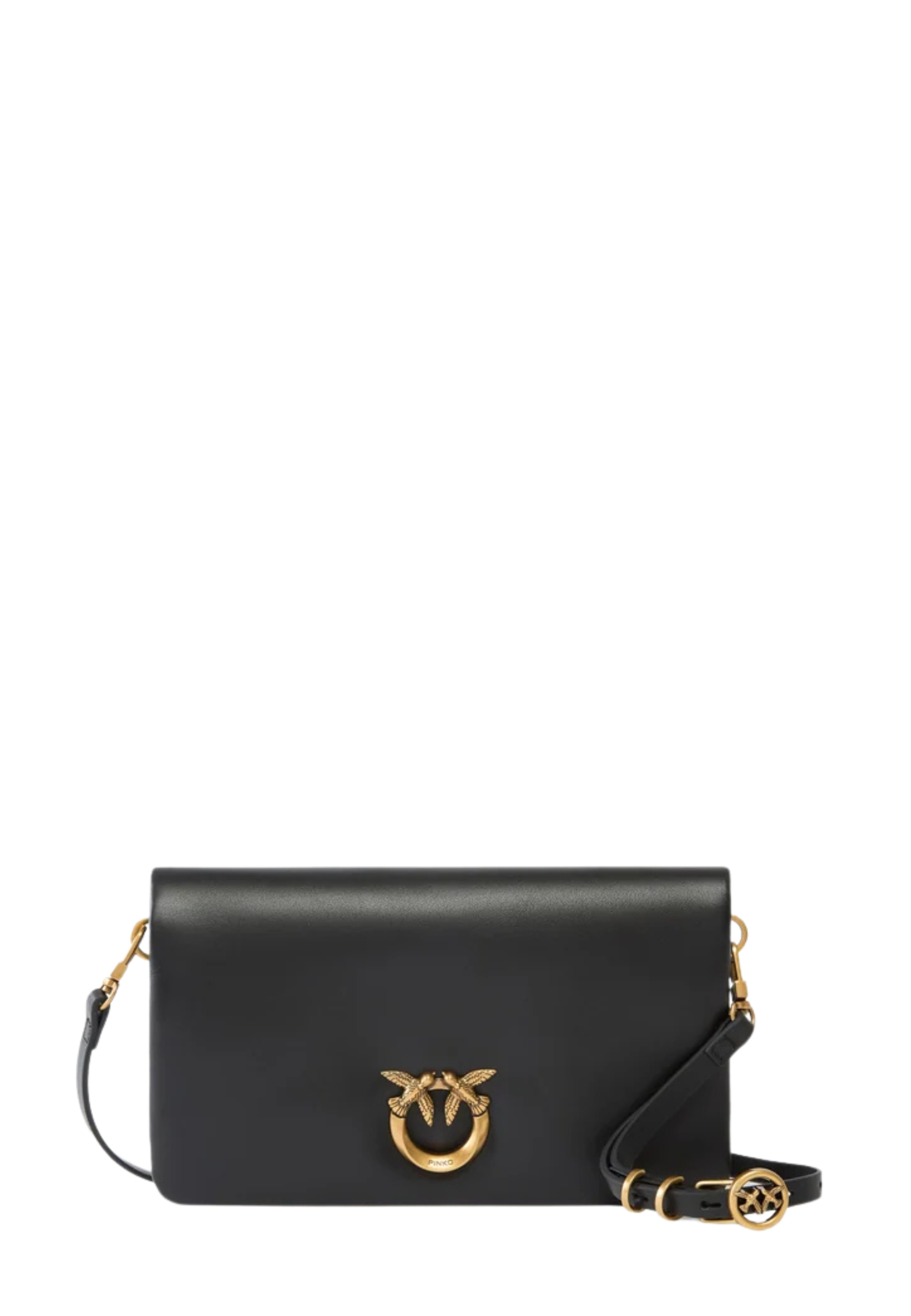 POCHETTE LOVE BAG CLICK SOFT MINI CON TRACOLLA DONNA NERO